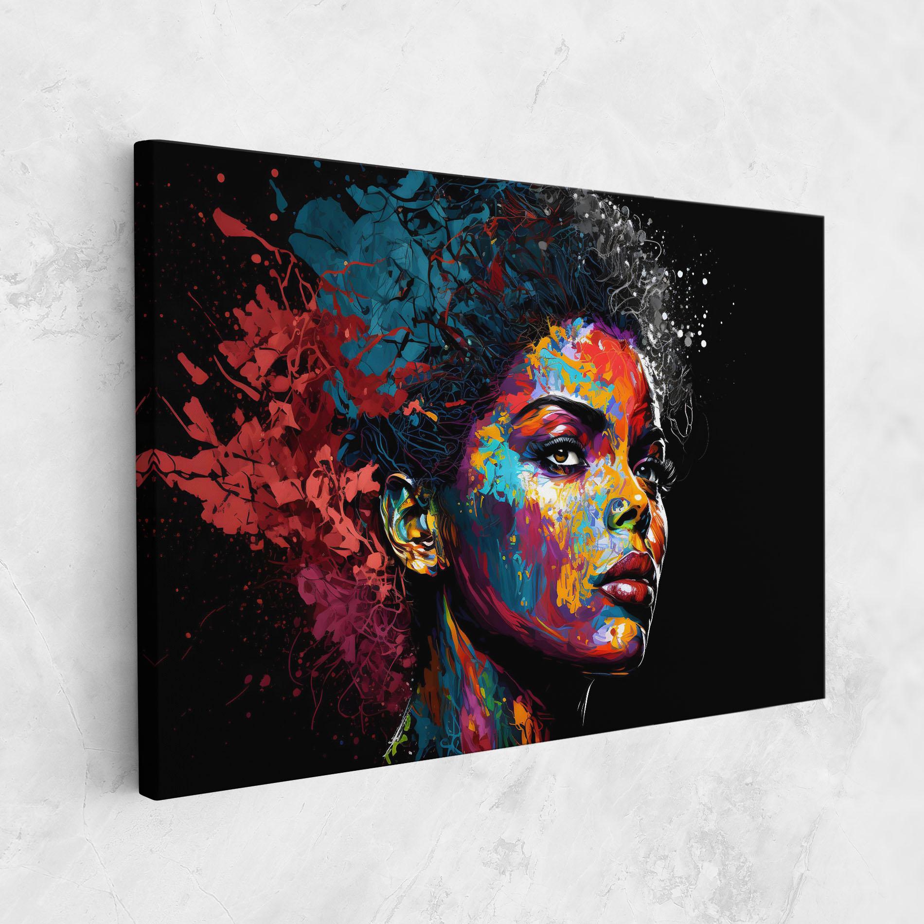 Tablou Canvas American Woman Splashes mockup 1