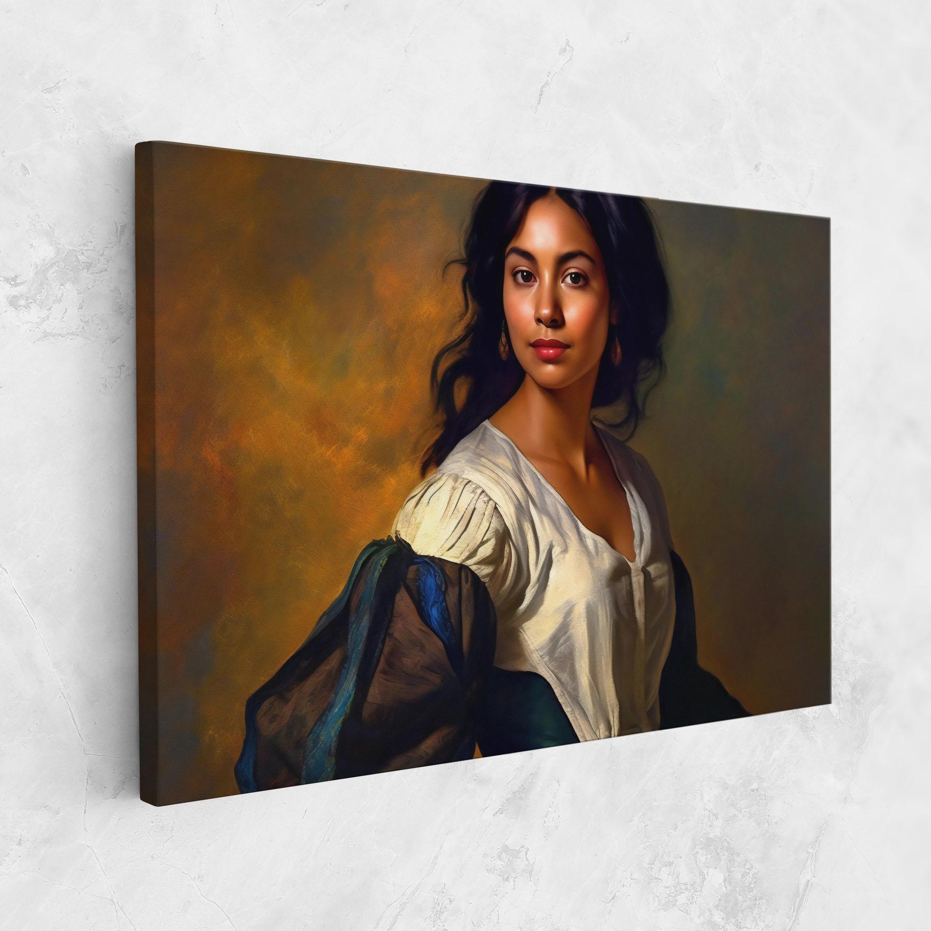 Tablou Canvas Beautiful Brunette Art mockup 1