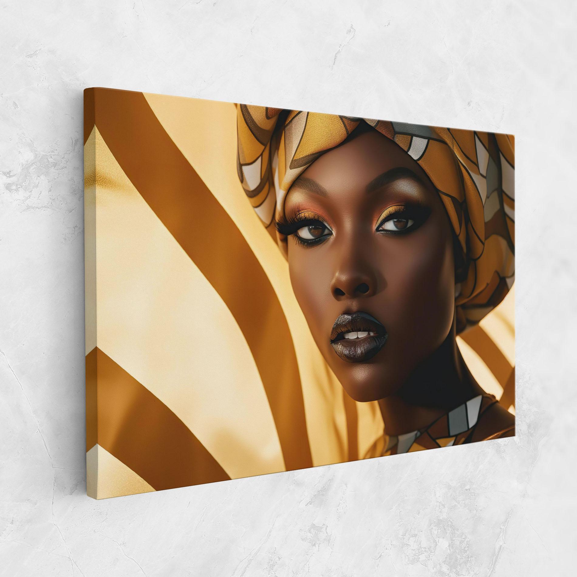 Tablou Canvas Fashion African Woman mockup 1