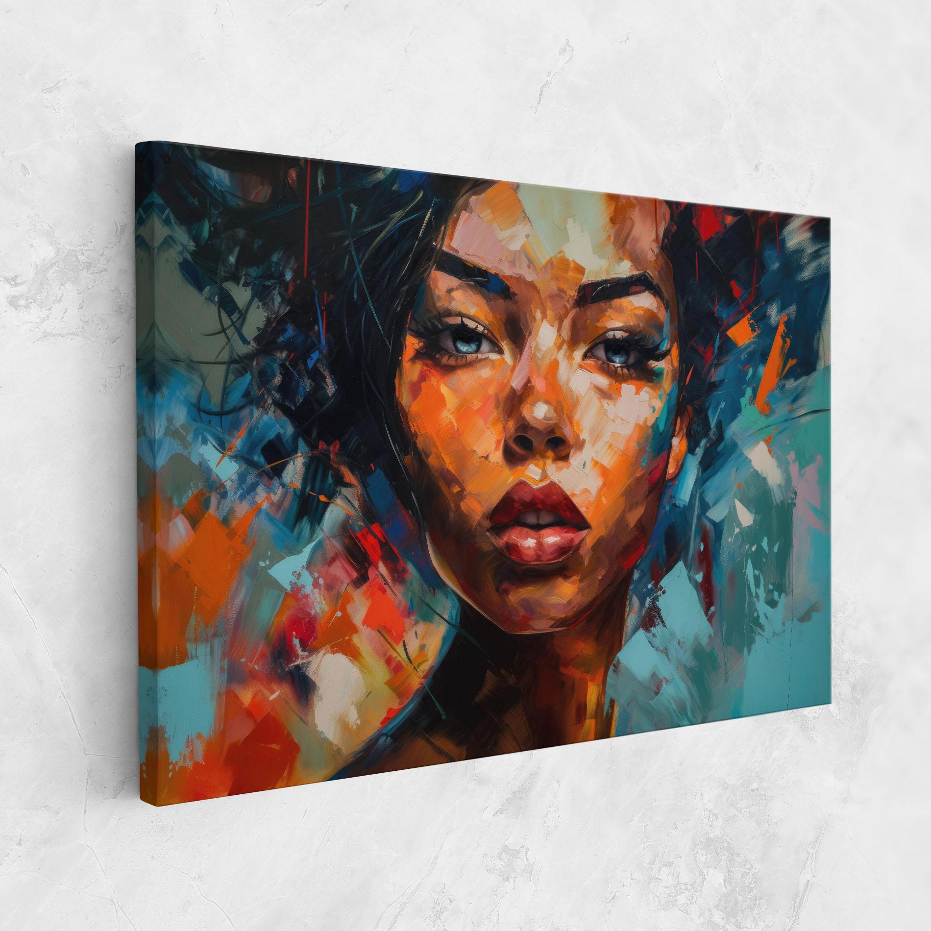 Tablou Canvas Intense Fiery Portrait mockup 1