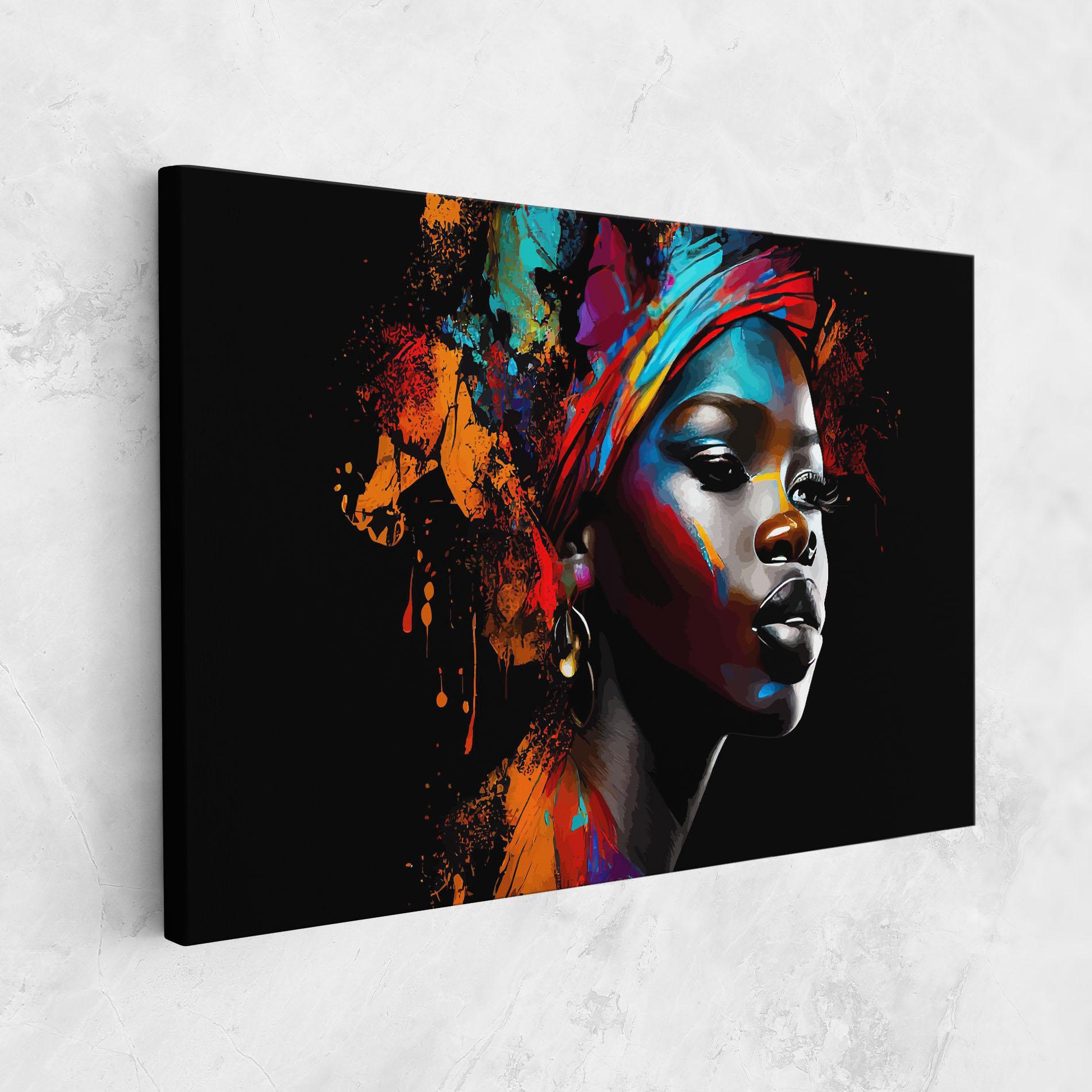 Tablou Canvas Pretty African Art Splash mockup 1