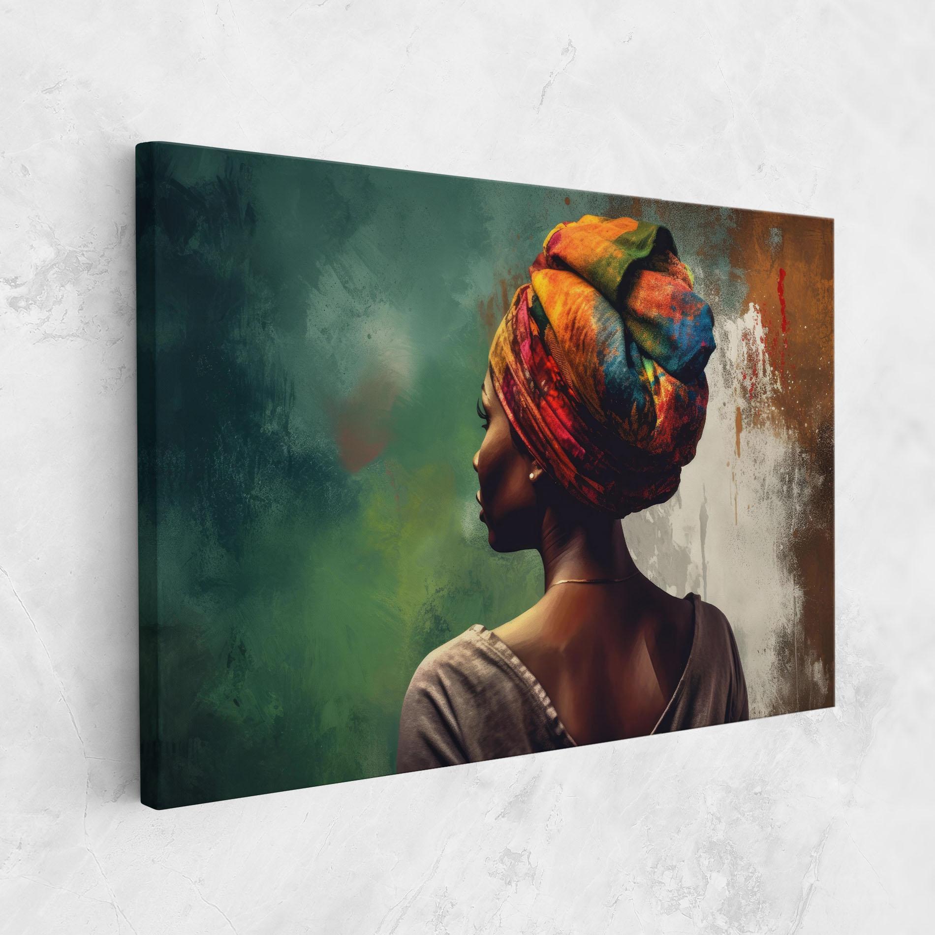 Tablou Canvas Yellow Turban Art mockup 1