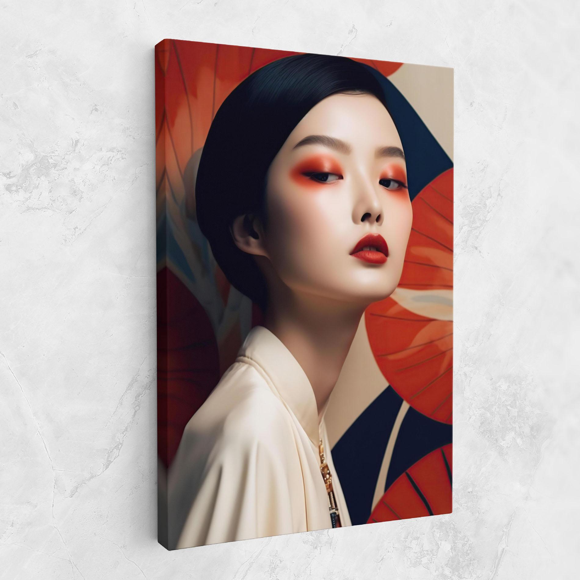 Tablou Canvas Asiatic Red Lips mockup 1
