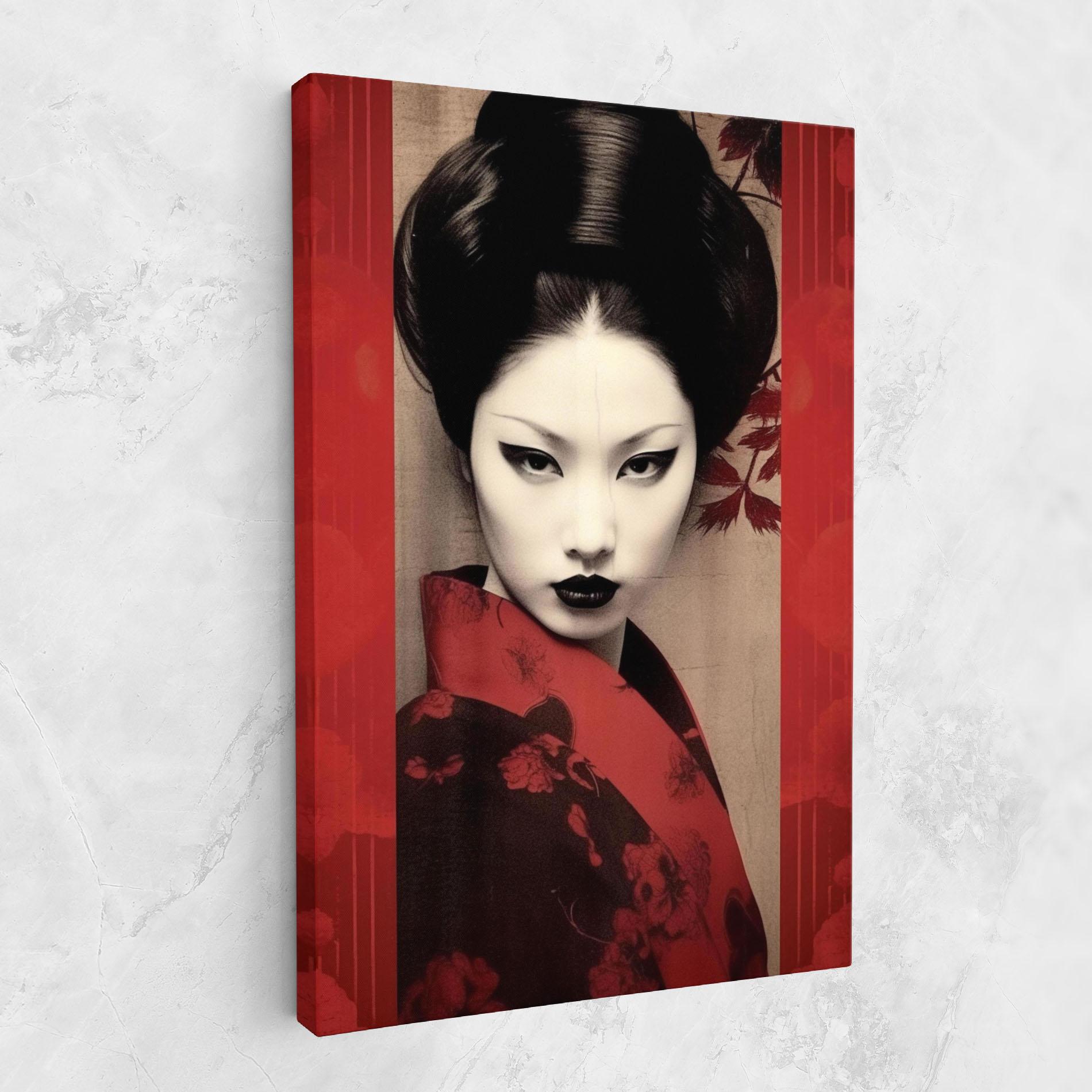 Tablou Canvas Black Asiatic Makeup mockup 1