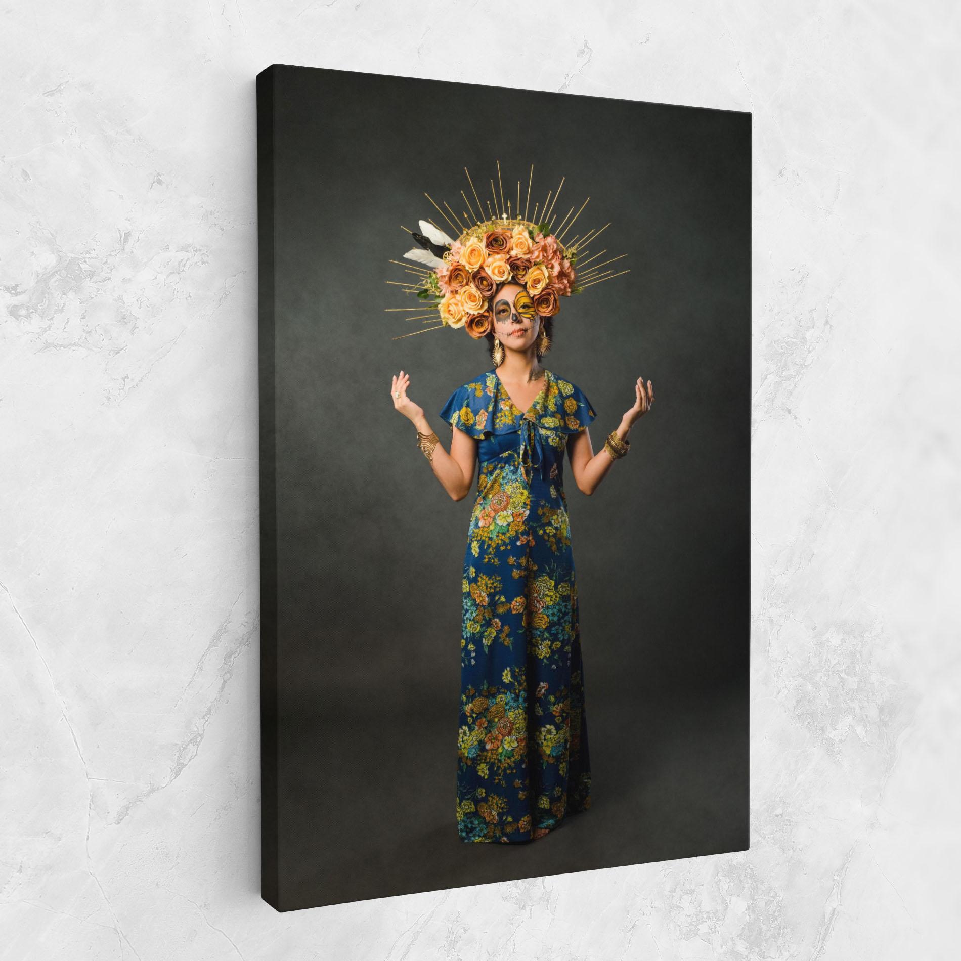 Tablou Canvas Sugar Skull Makeup mockup 1