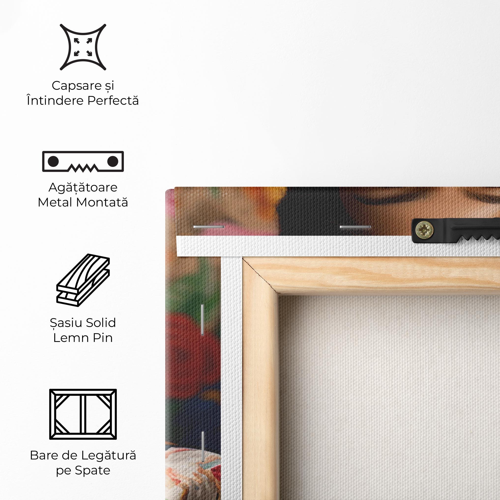 Tablou Canvas Floral Dress Long Hair mockup 5