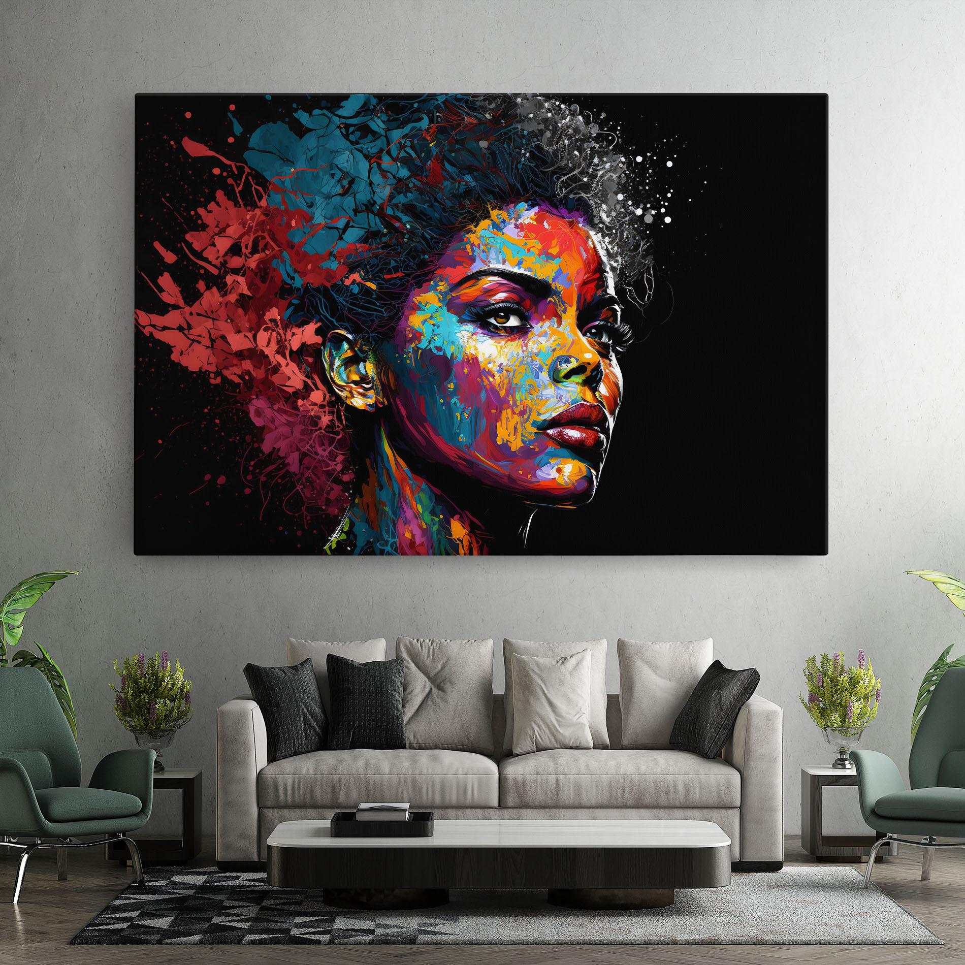 Tablou Canvas American Woman Splashes mockup 7