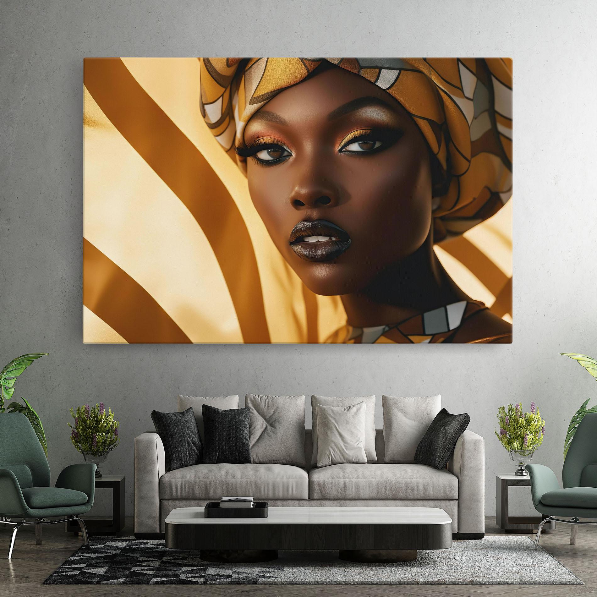 Tablou Canvas Fashion African Woman mockup 7