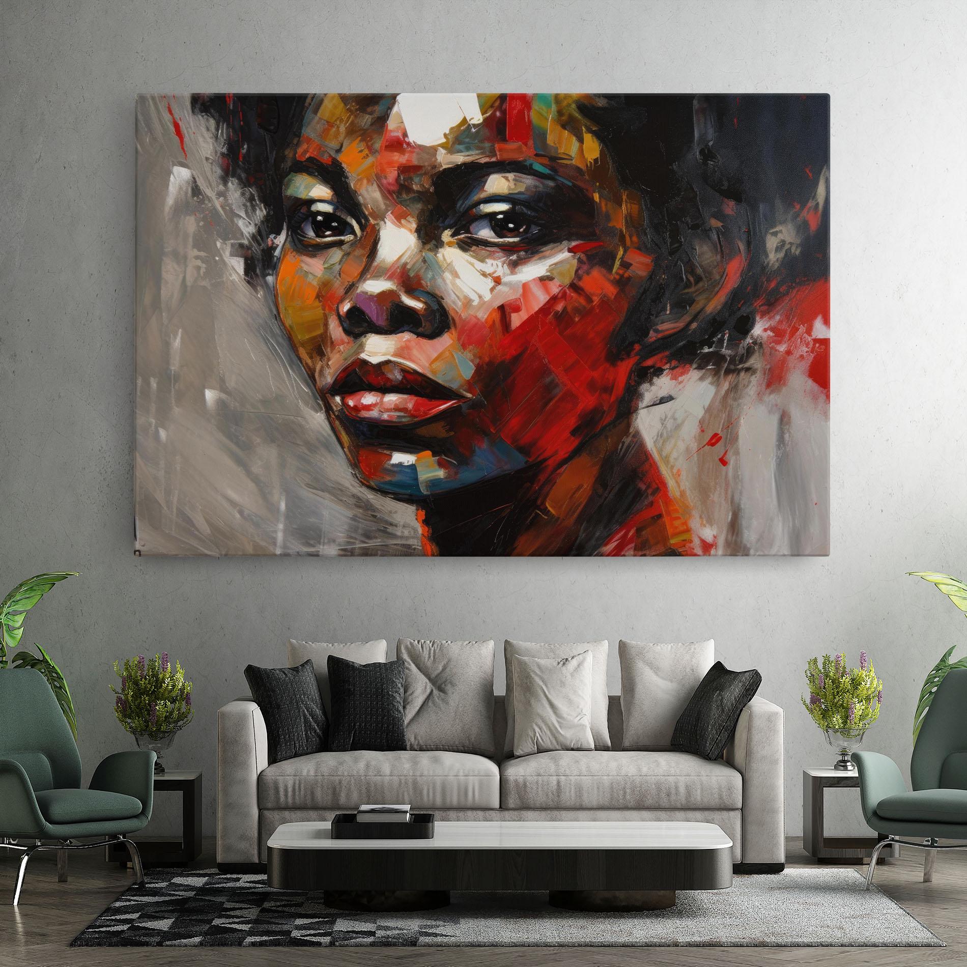 Tablou Canvas Intense Portrait Art mockup 7