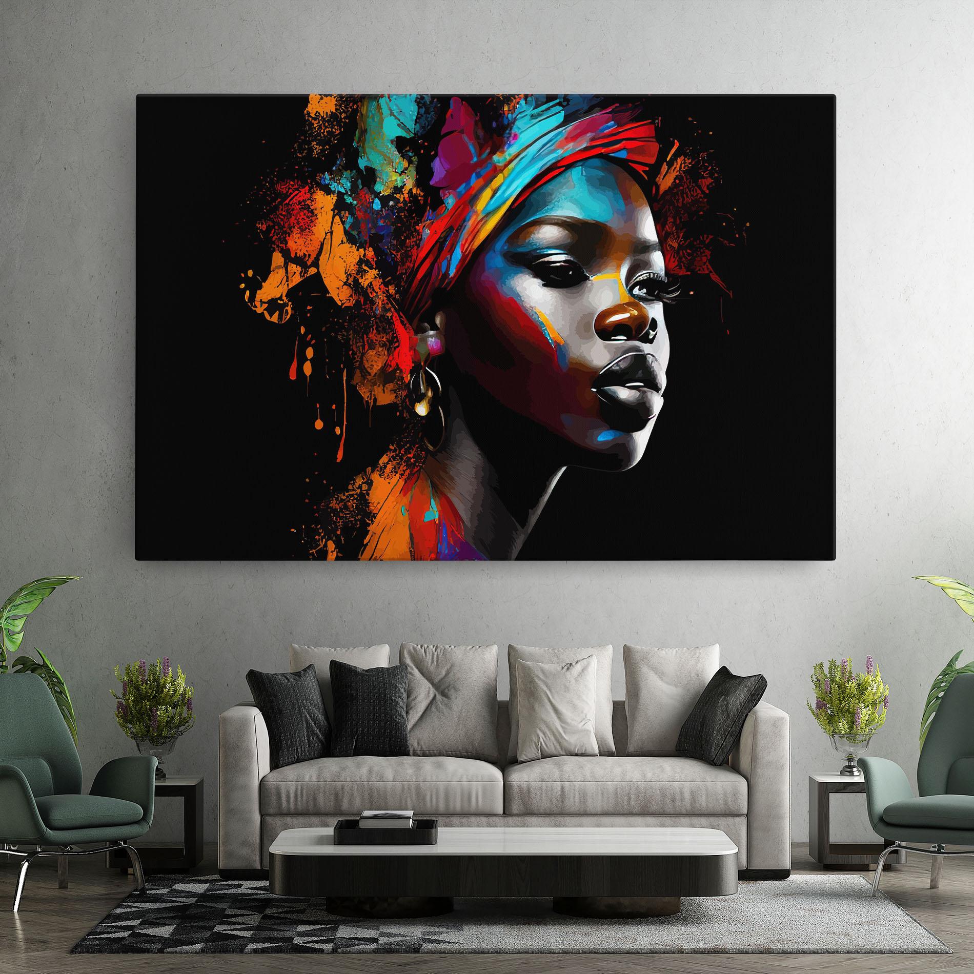 Tablou Canvas Pretty African Art Splash mockup 7