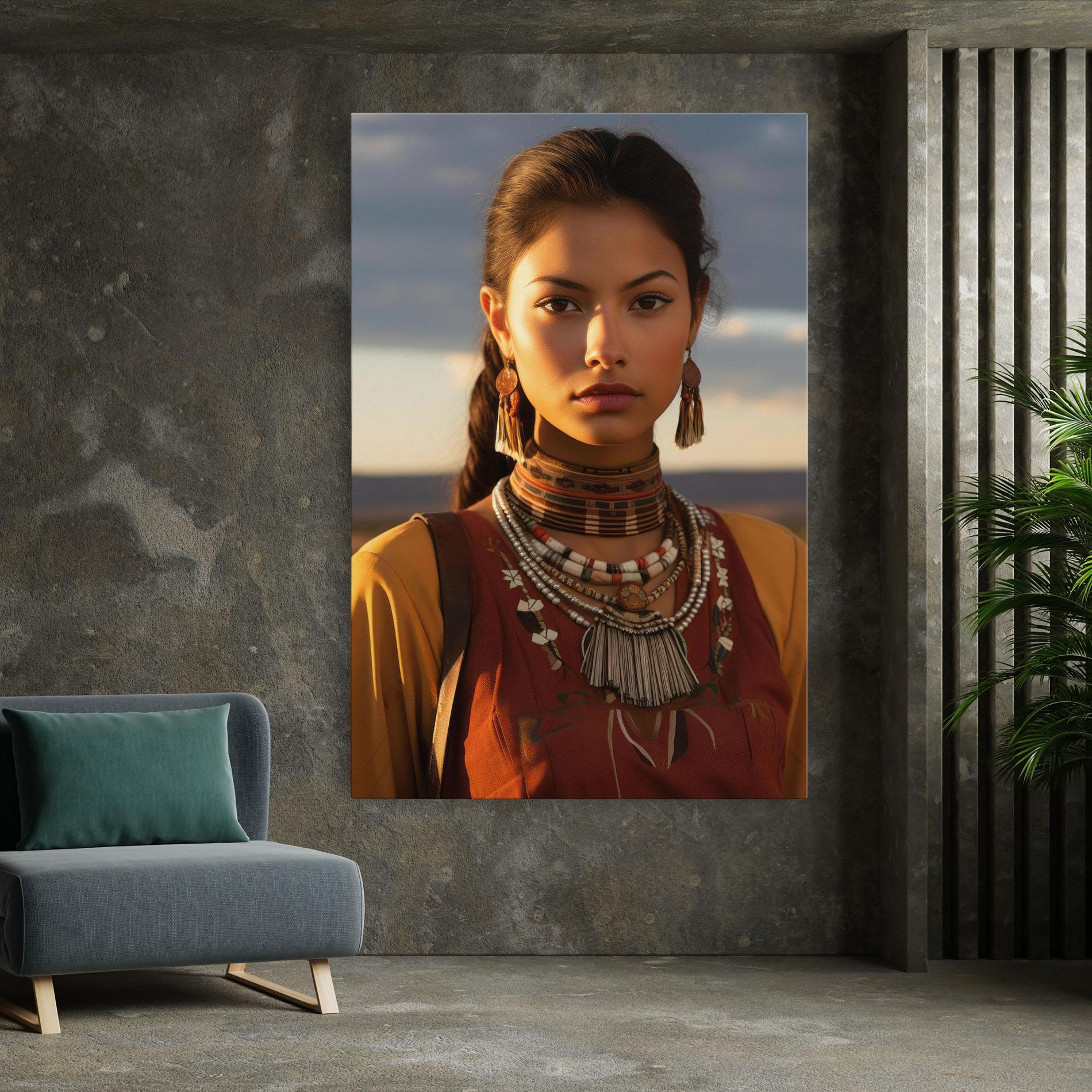 Tablou Canvas Native American Desert mockup 7