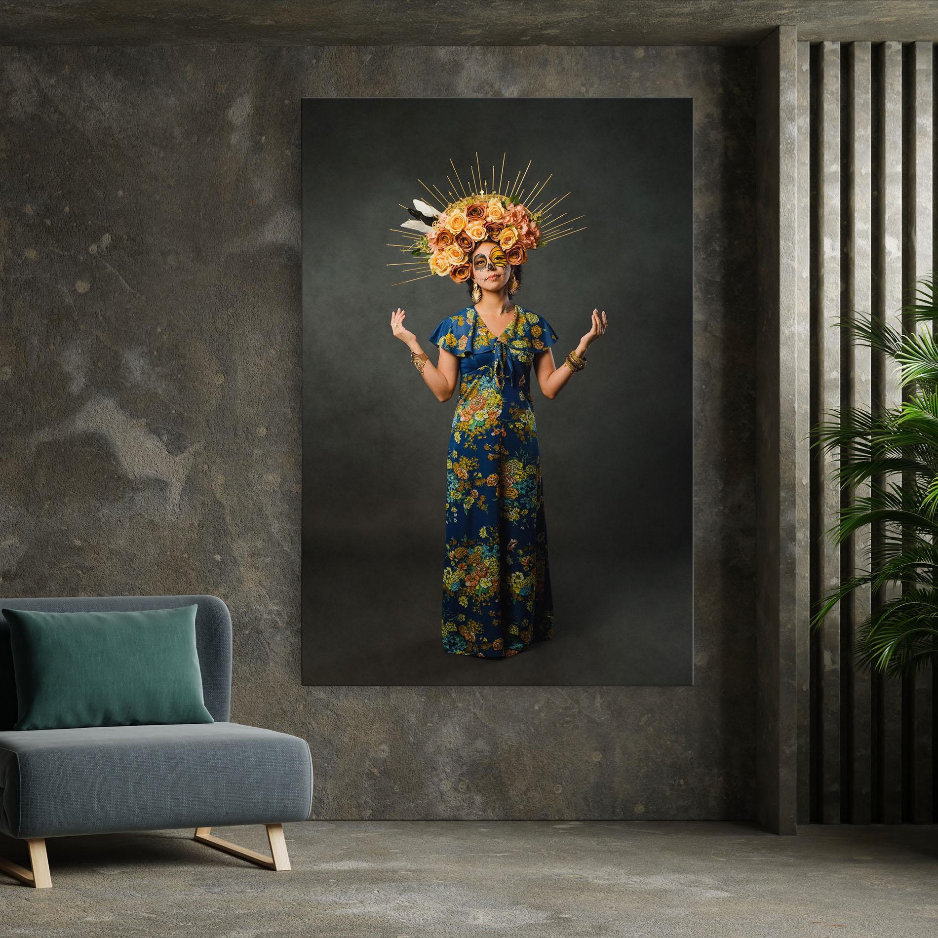 Tablou Canvas Sugar Skull Makeup mockup 7