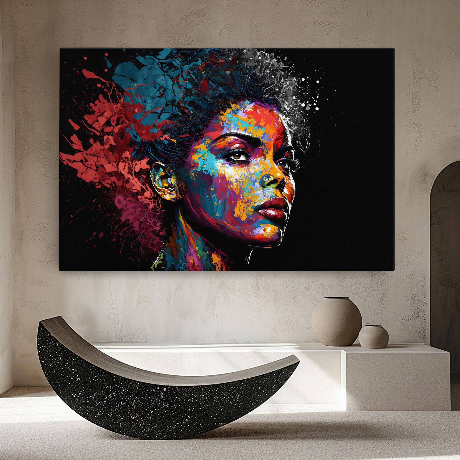 Tablou Canvas American Woman Splashes mockup 8