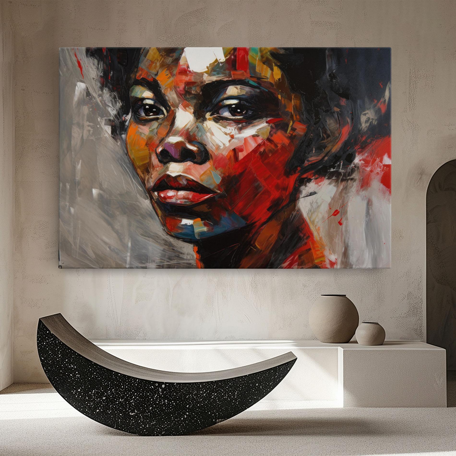 Tablou Canvas Intense Portrait Art mockup 8