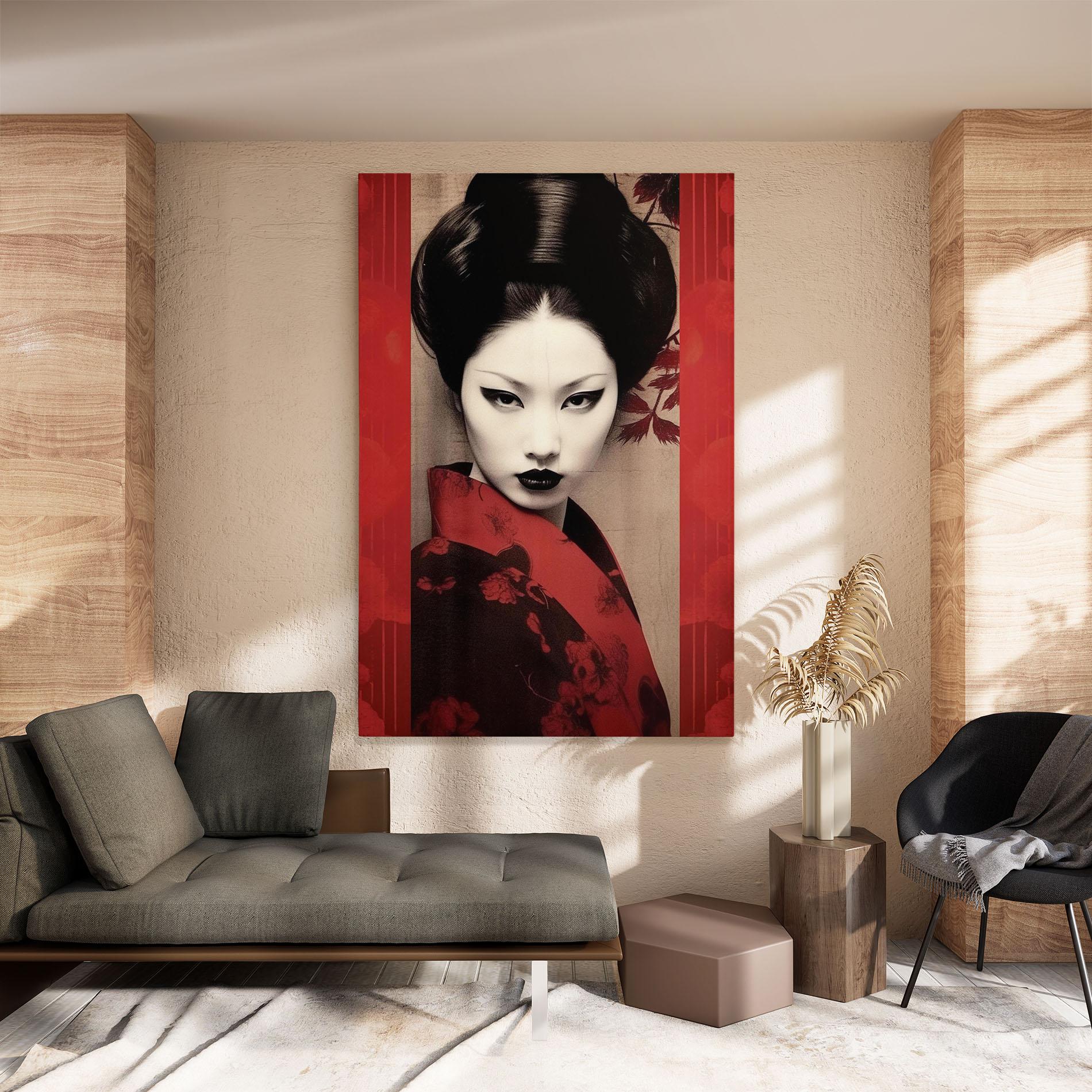 Tablou Canvas Black Asiatic Makeup mockup 8