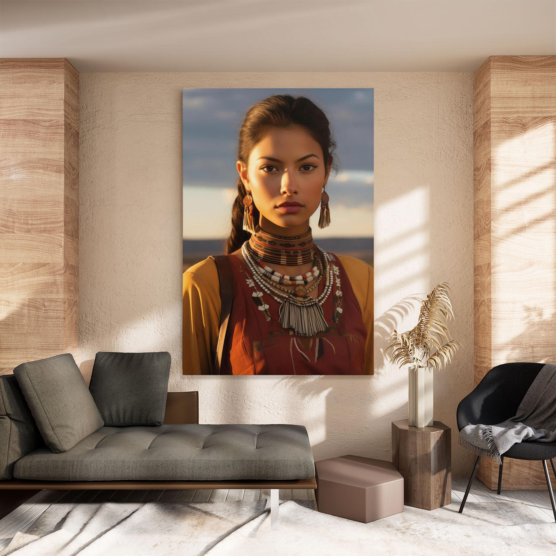 Tablou Canvas Native American Desert mockup 8