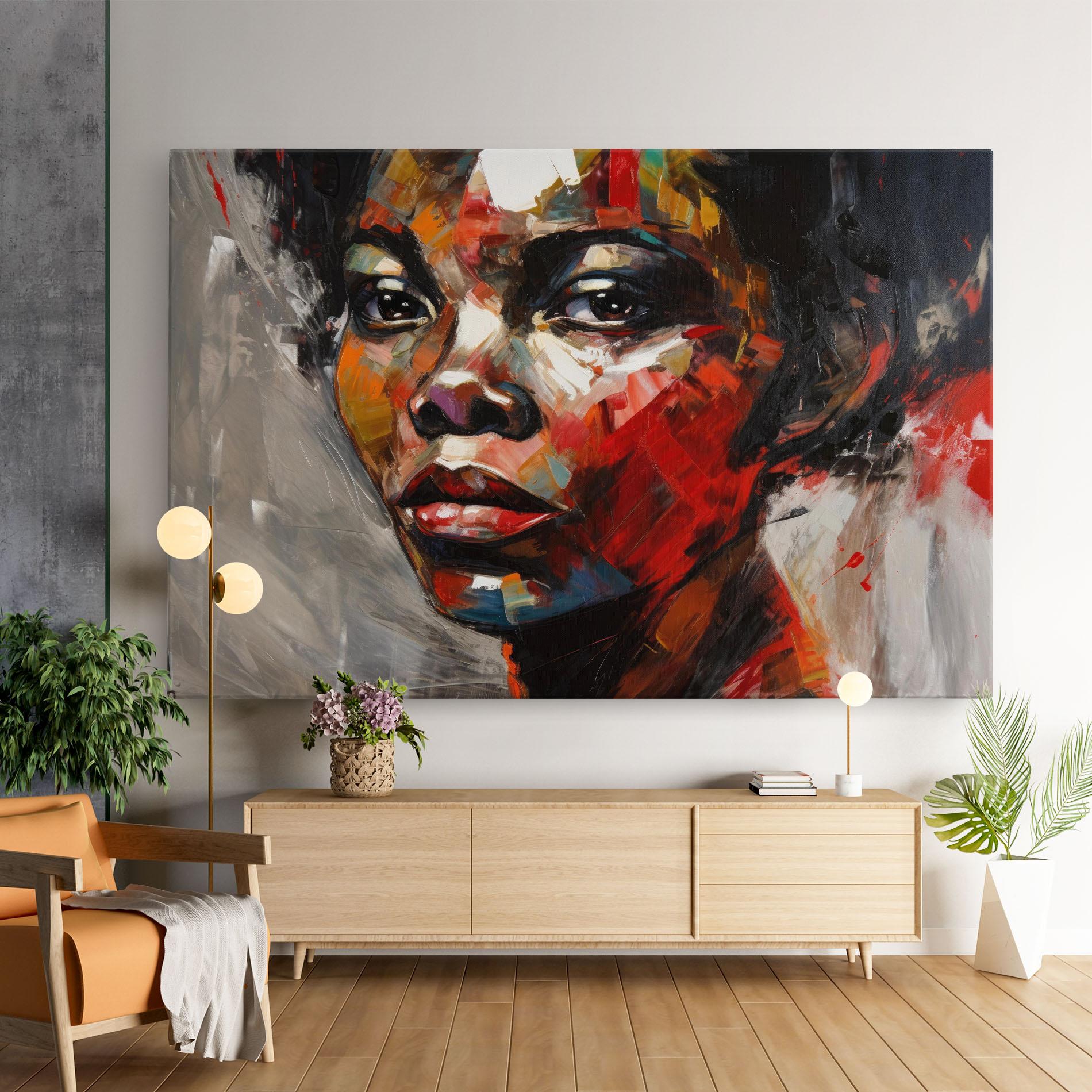 Tablou Canvas Intense Portrait Art mockup 9