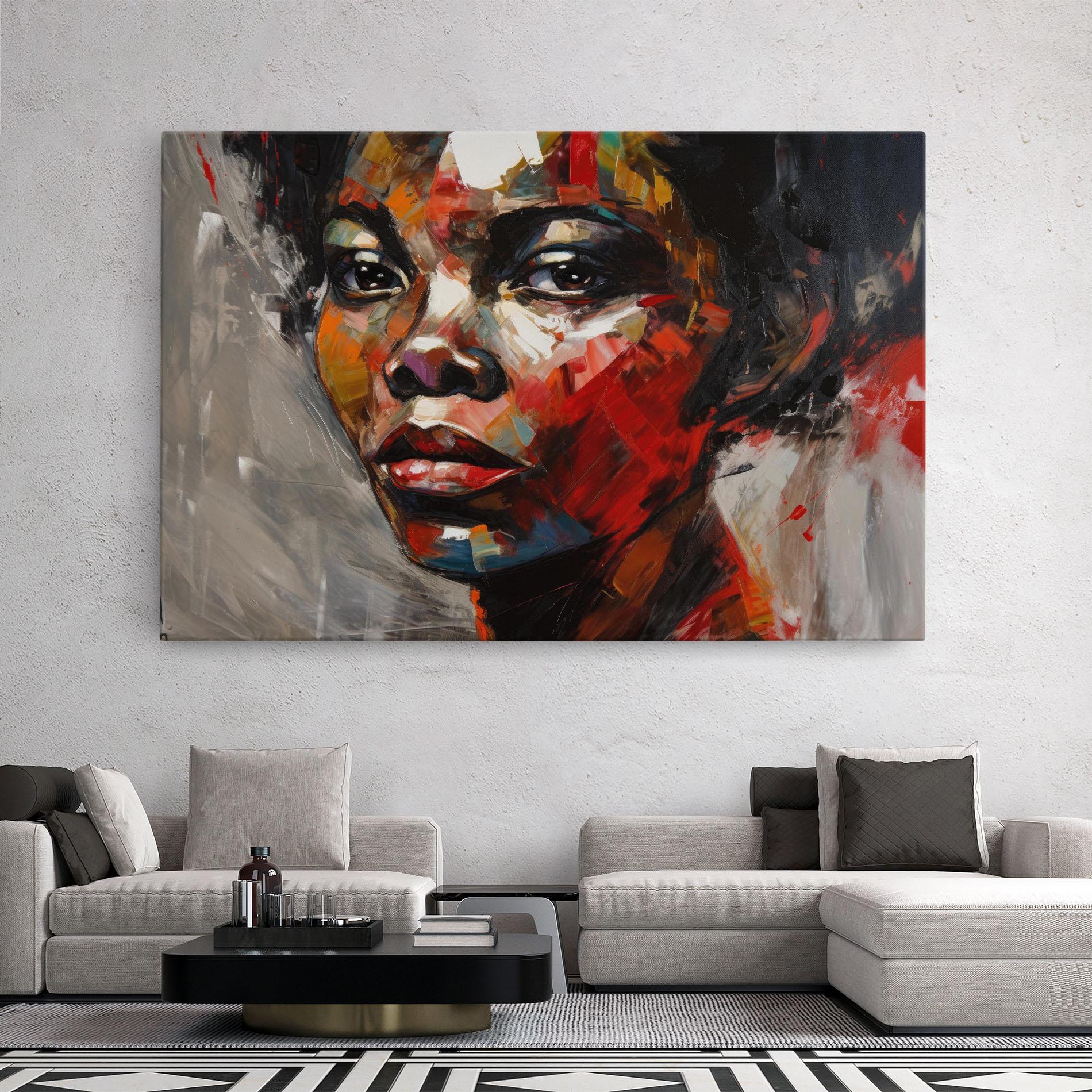 Tablou Canvas Intense Portrait Art mockup 2