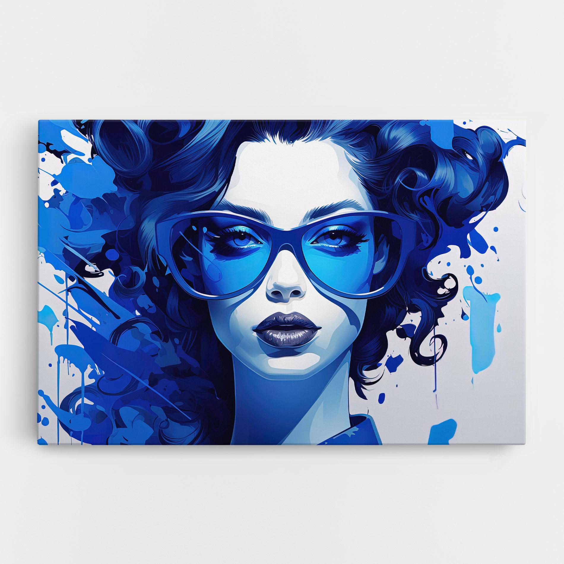 Tablou Canvas Big Blue Glasses mockup 0