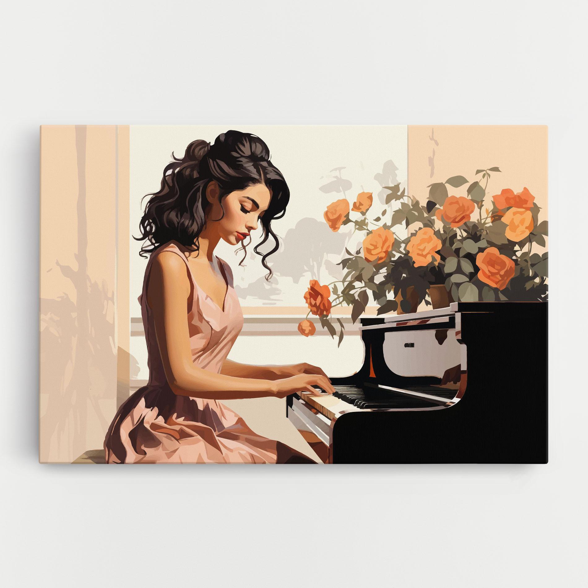 Tablou Canvas Singer Painting mockup 0