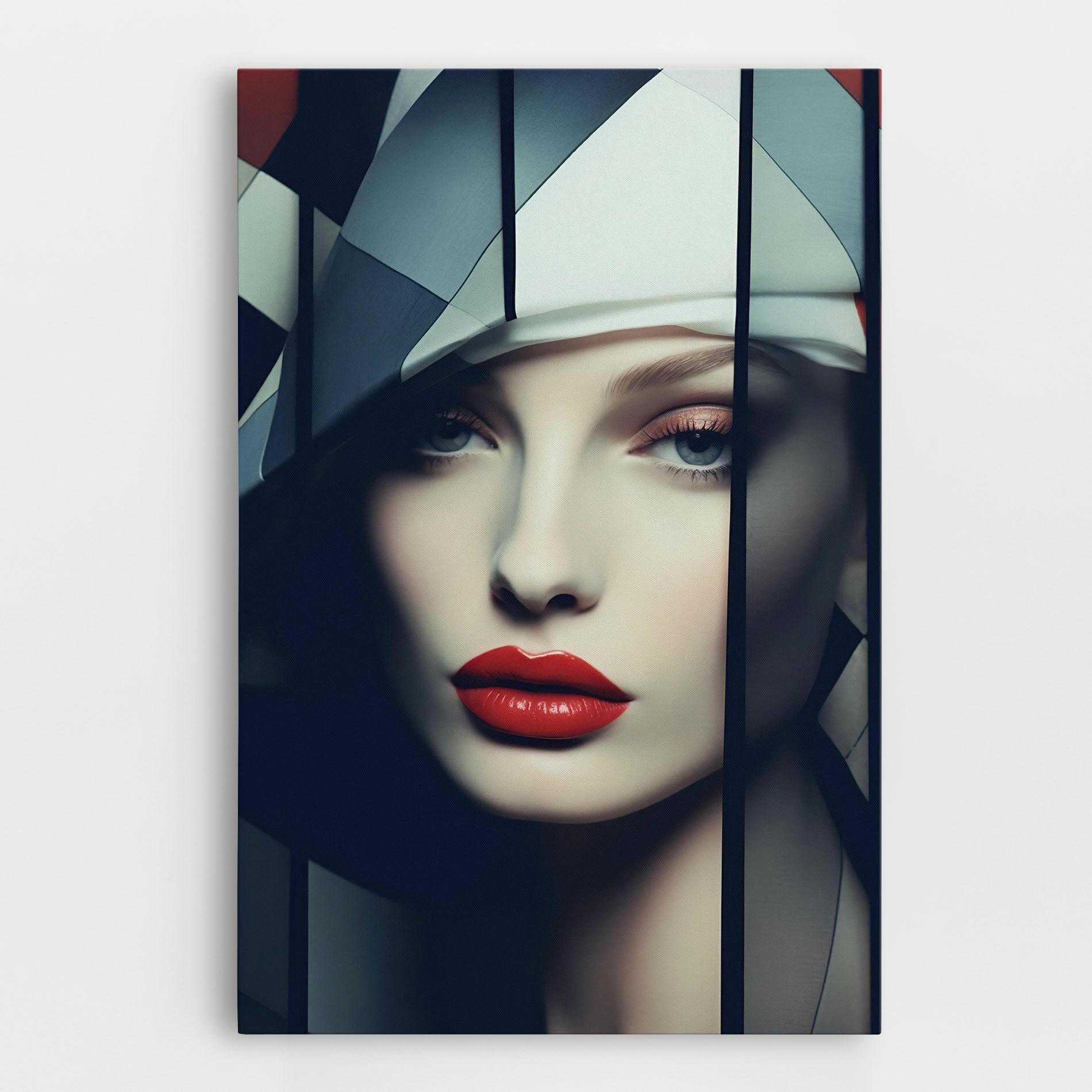 Tablou Canvas Big Juicy Lips Woman mockup 0