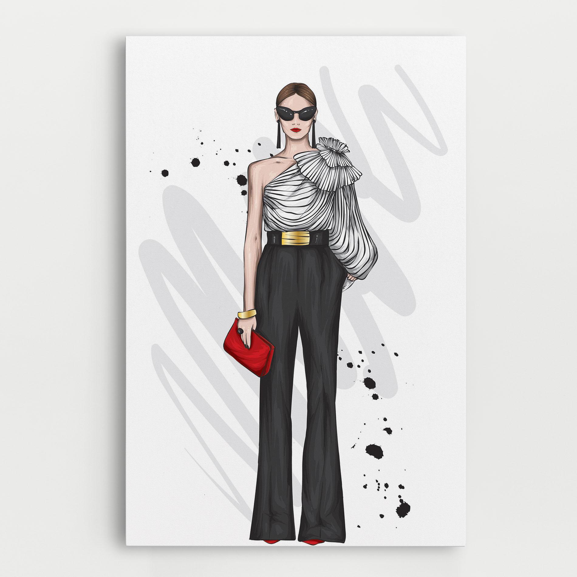 Tablou Canvas Tall Black Pants mockup 0