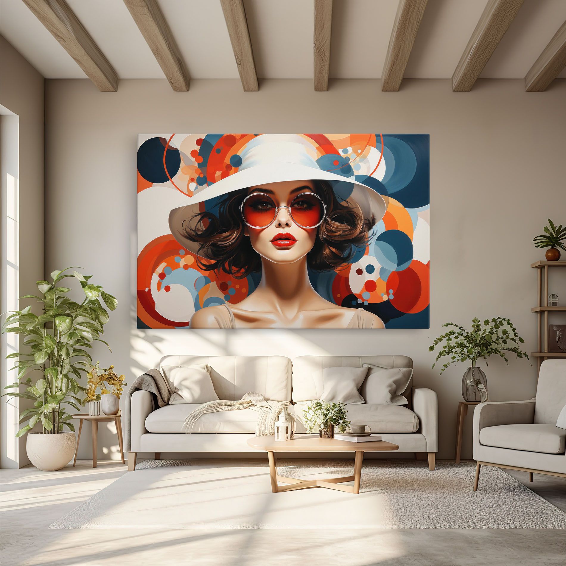 Big Glasses Woman mockup 6