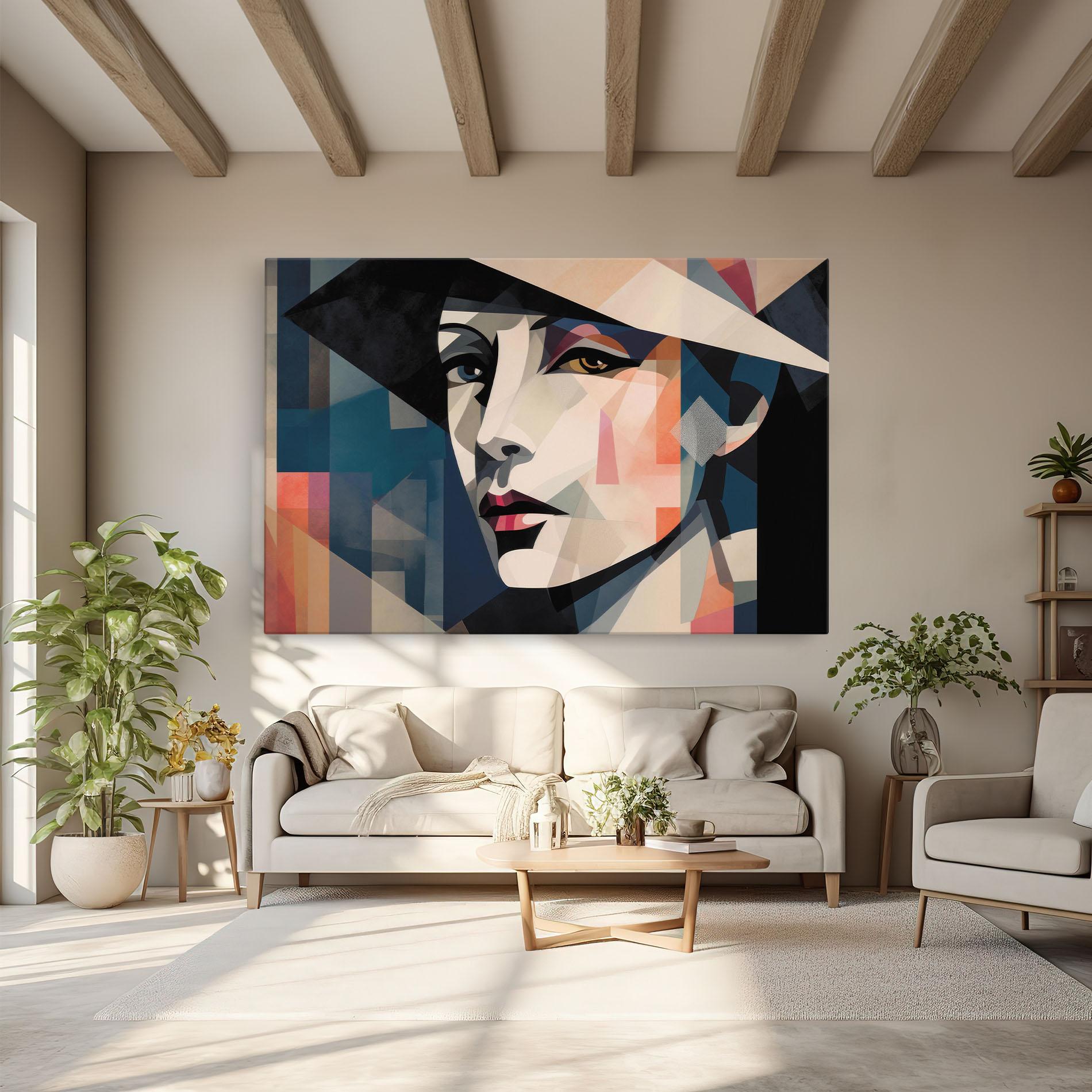 Tablou Canvas Chicago Portrait mockup 6