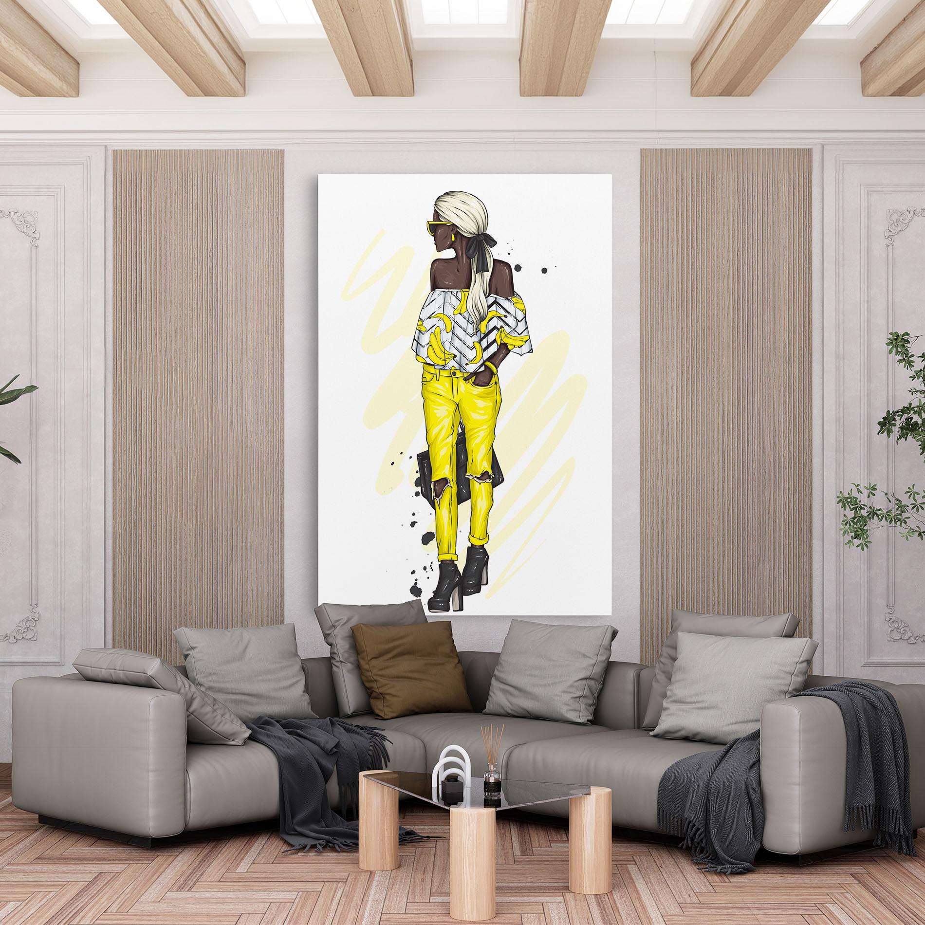 Tablou Canvas Banana Blouse mockup 6