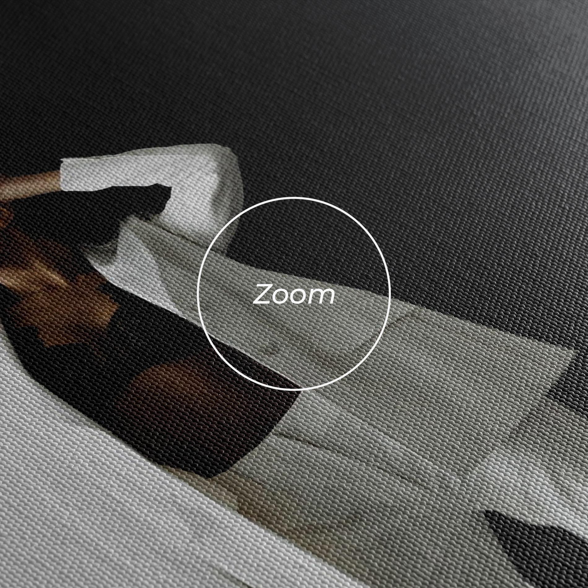 Tablou Canvas African Girl White Outfit mockup 3