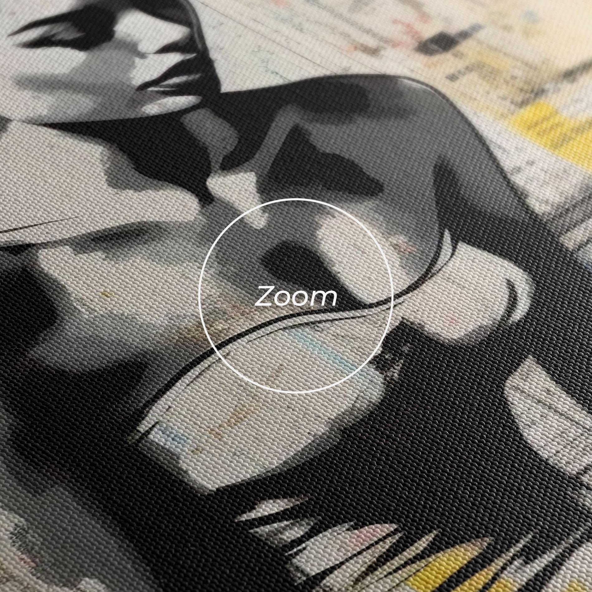 Tablou Canvas Newspaper Painting Girl mockup 3