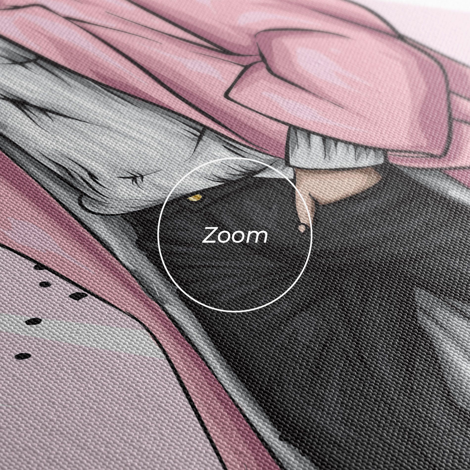 Pink Coat Woman mockup 3