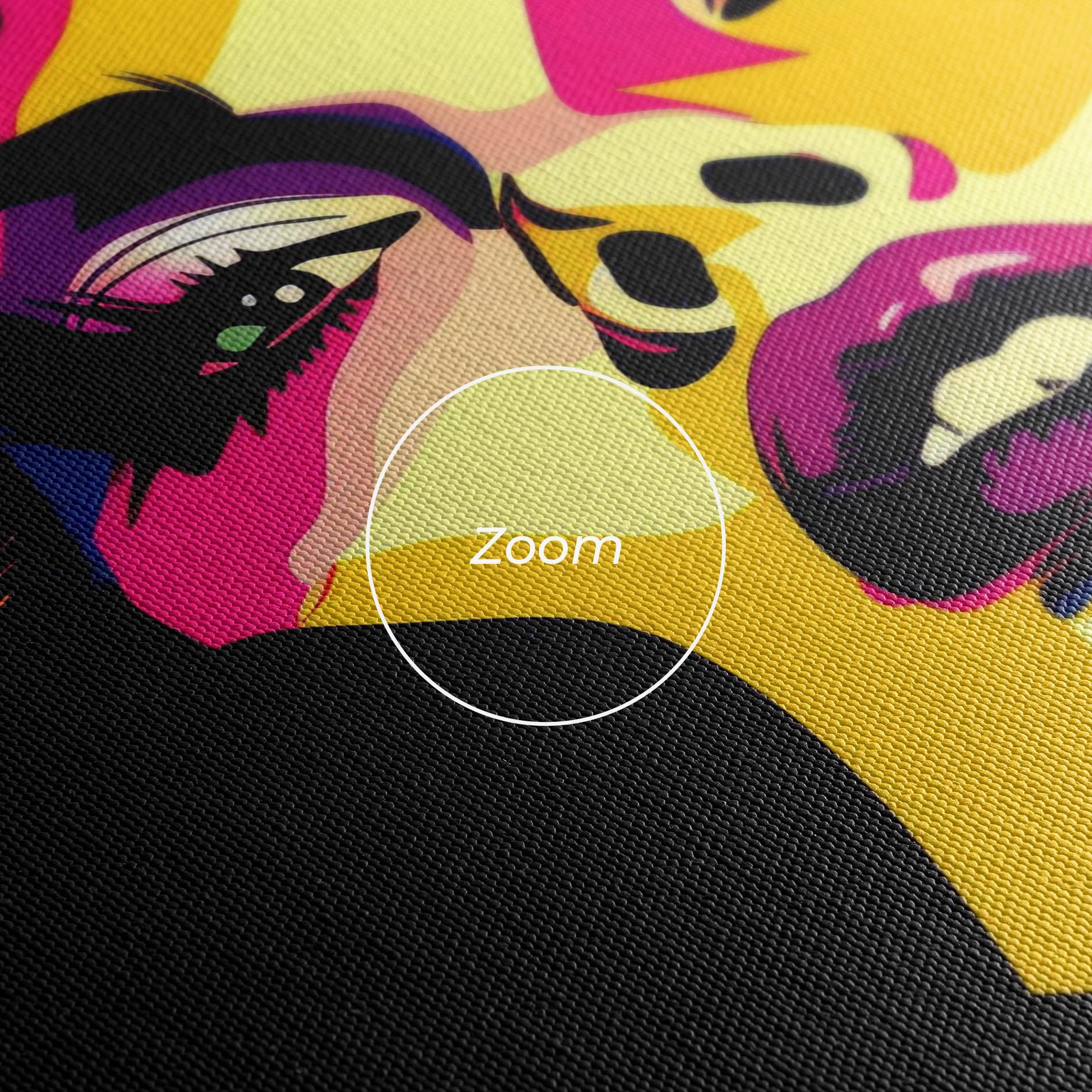 Tablou Canvas Pop Art Portrait Woman mockup 3