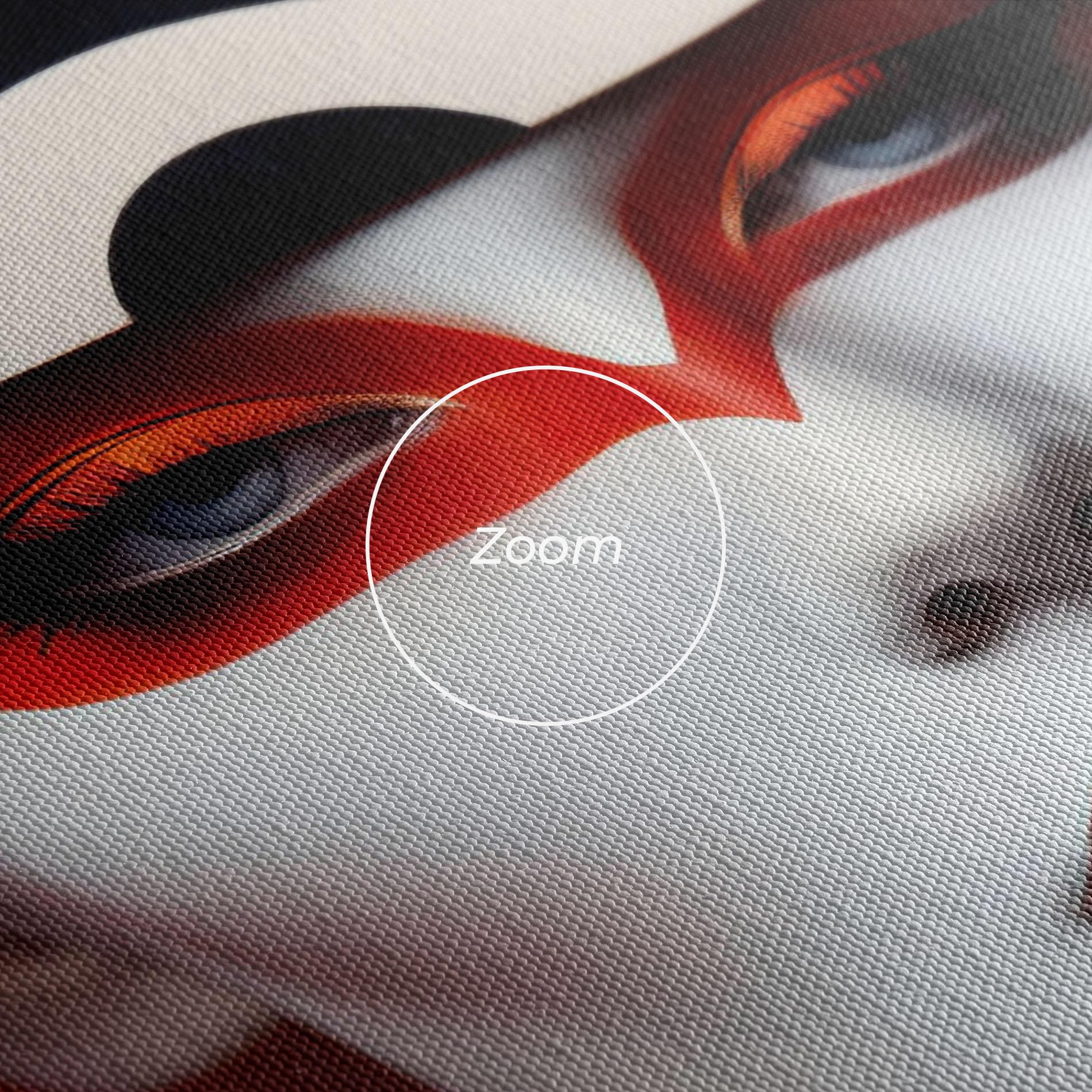 Tablou Canvas Red Black Woman Art mockup 3