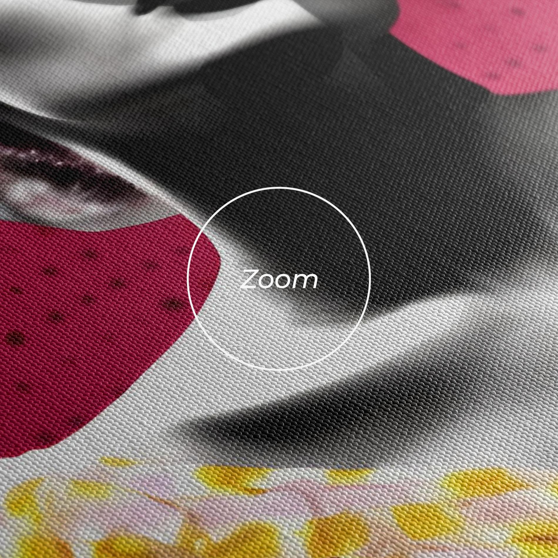 Tablou Canvas Yellow Dress On Pink mockup 3