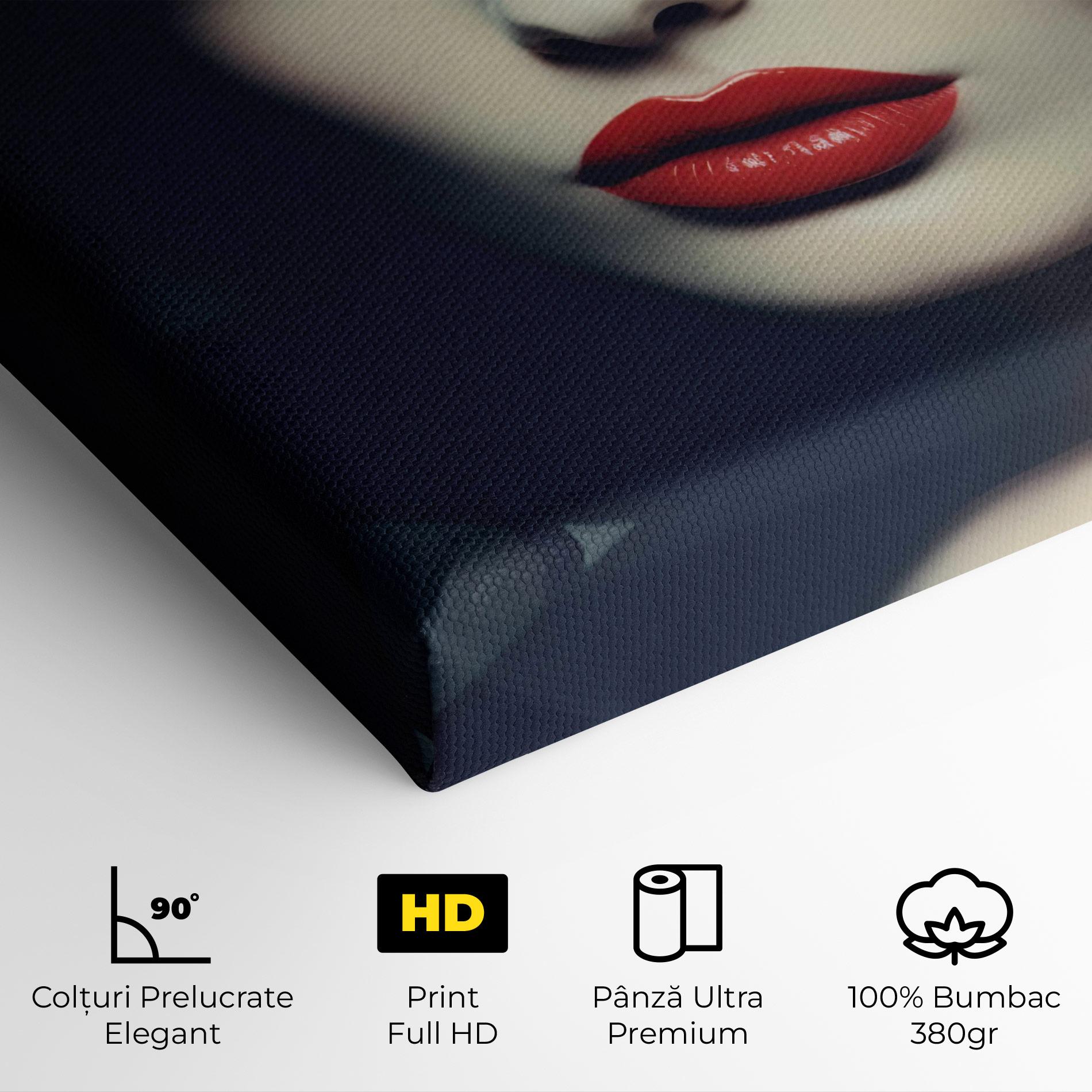 Tablou Canvas Big Juicy Lips Woman mockup 4