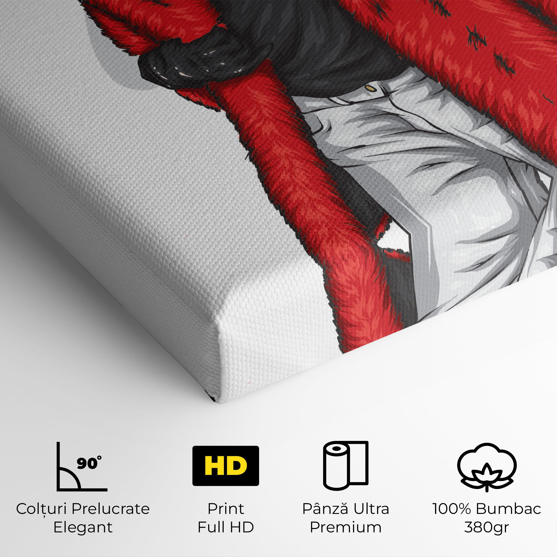 Tablou Canvas Black Blouse Woman mockup 4