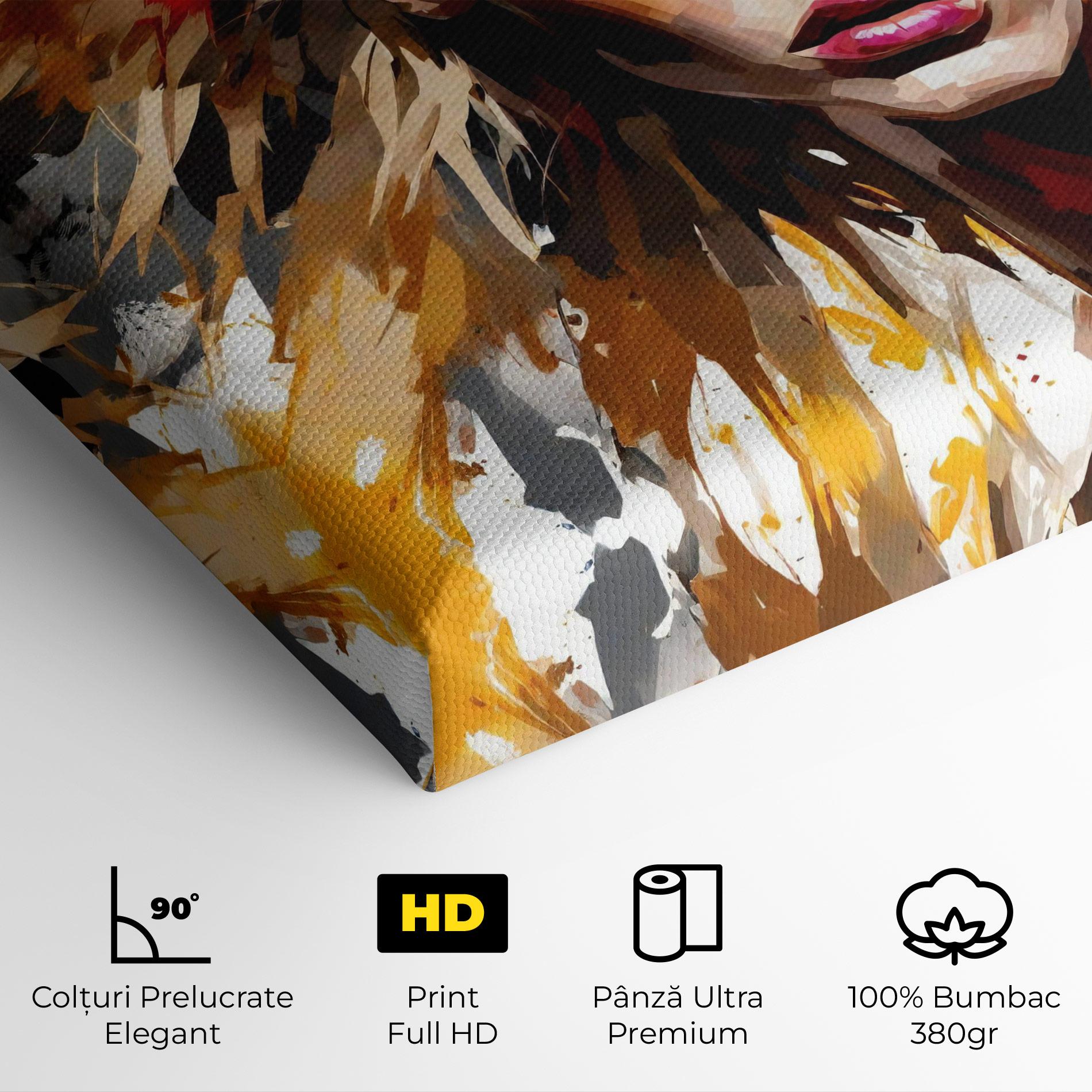 Tablou Canvas Blond Hair Splash mockup 4