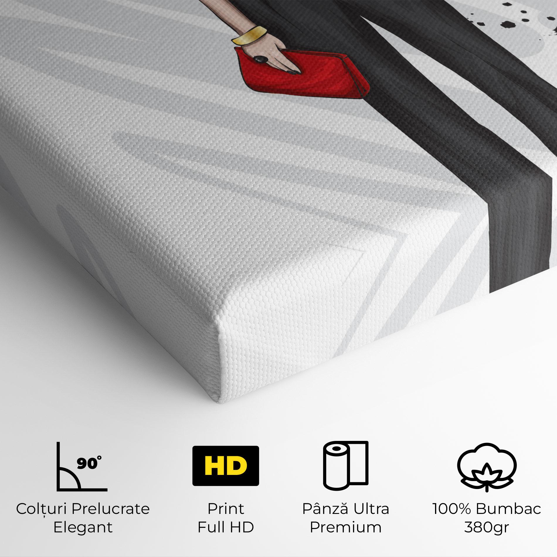 Tablou Canvas Tall Black Pants mockup 4