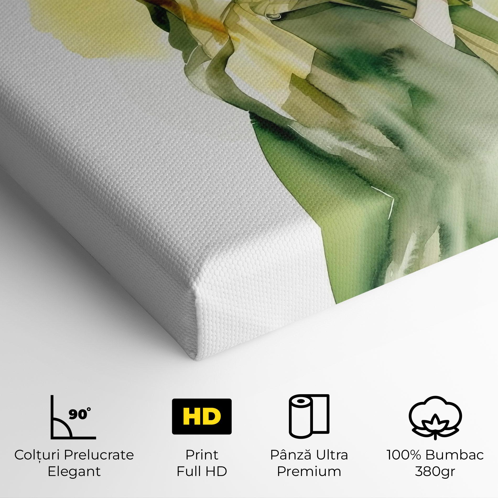 Tablou Canvas Woman Green Fashion mockup 4