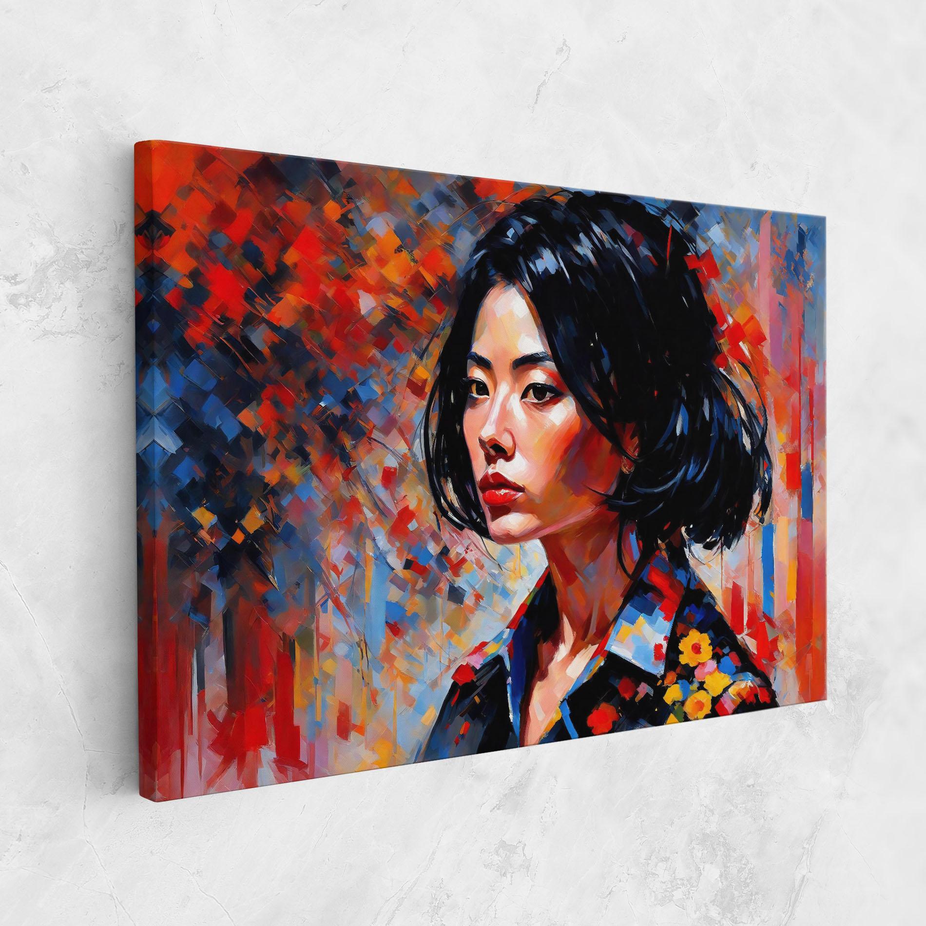Tablou Canvas Beautiful Asian Woman mockup 1