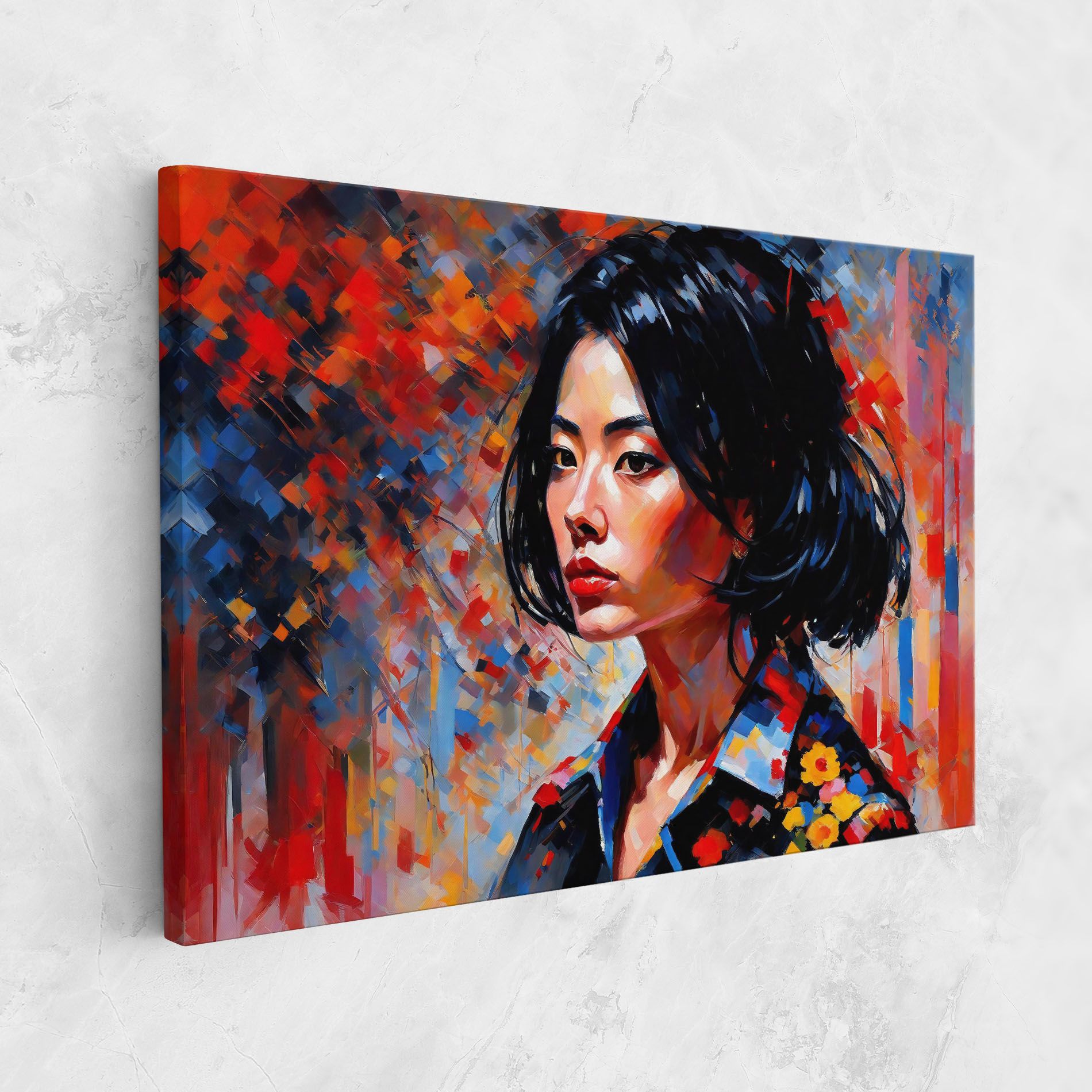 Beautiful Asian Woman mockup 1