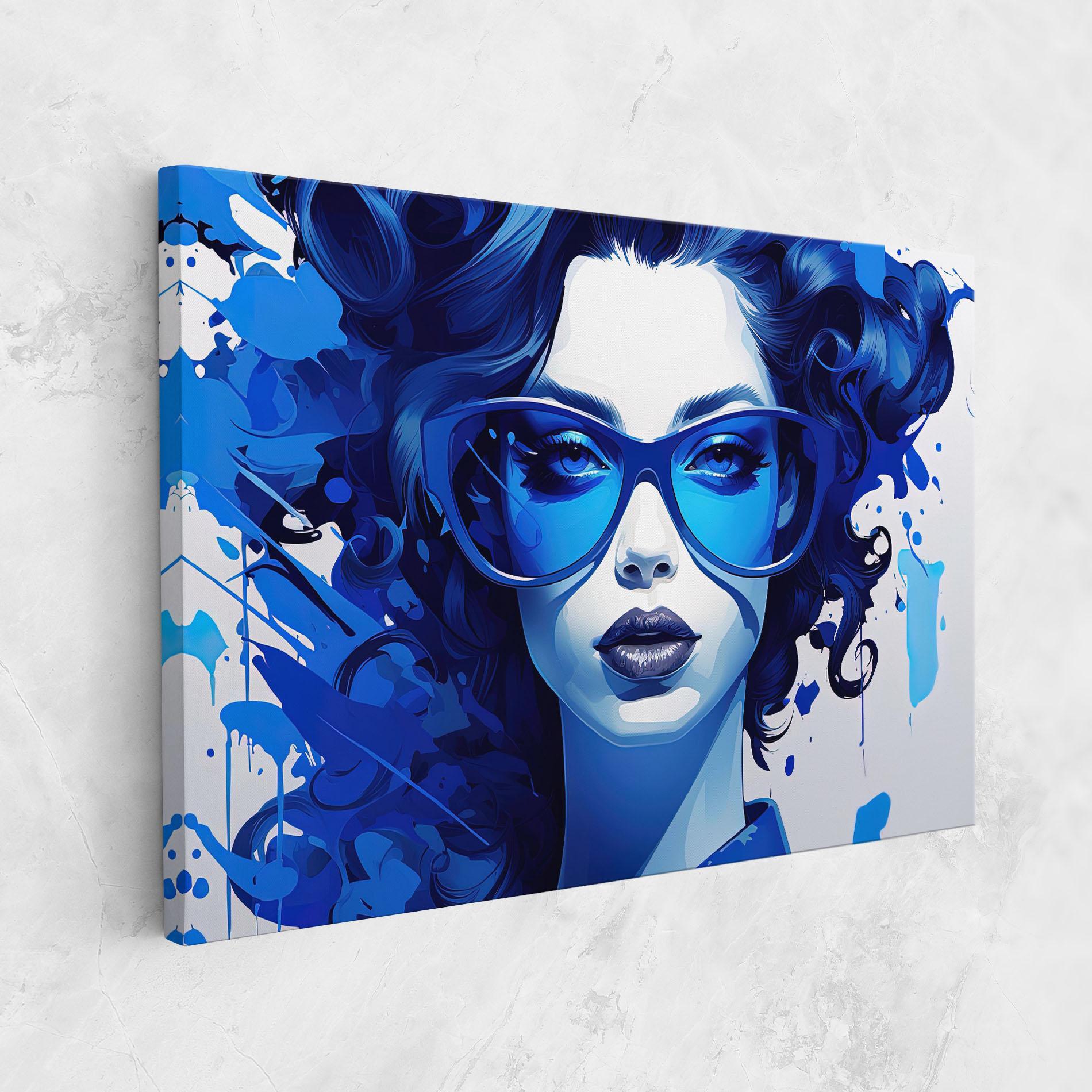 Tablou Canvas Big Blue Glasses mockup 1