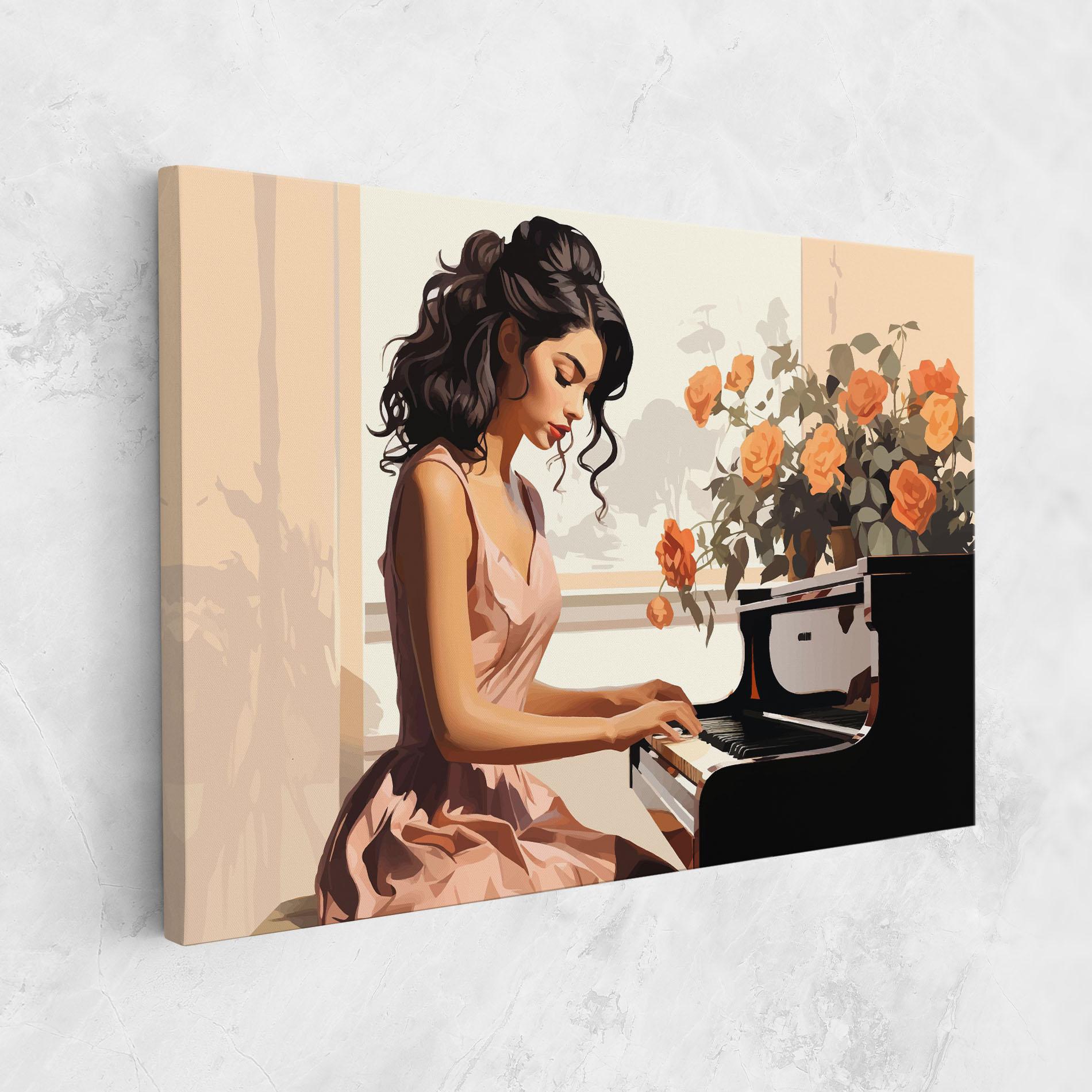 Tablou Canvas Singer Painting mockup 1