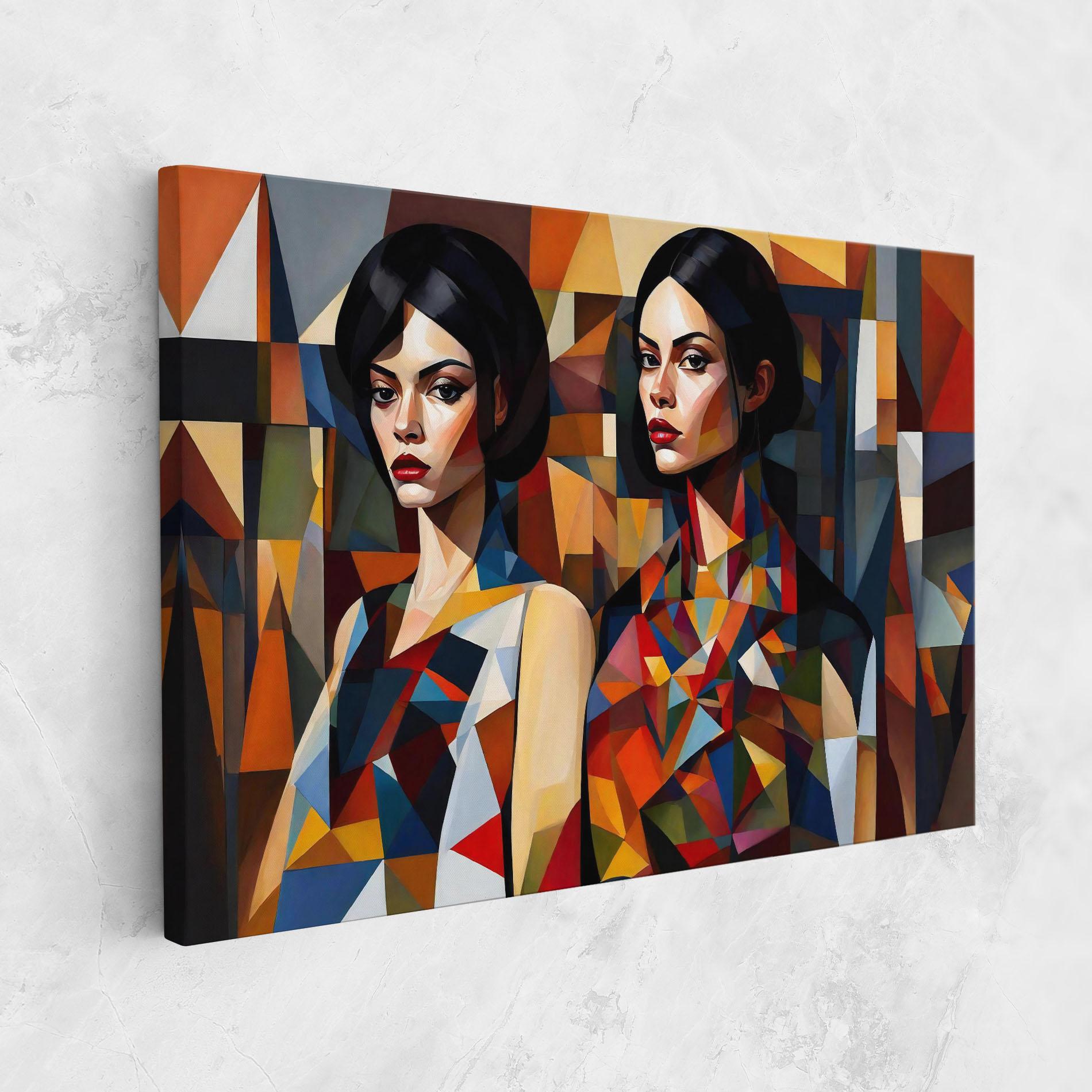 Tablou Canvas Young Abstract Women mockup 1