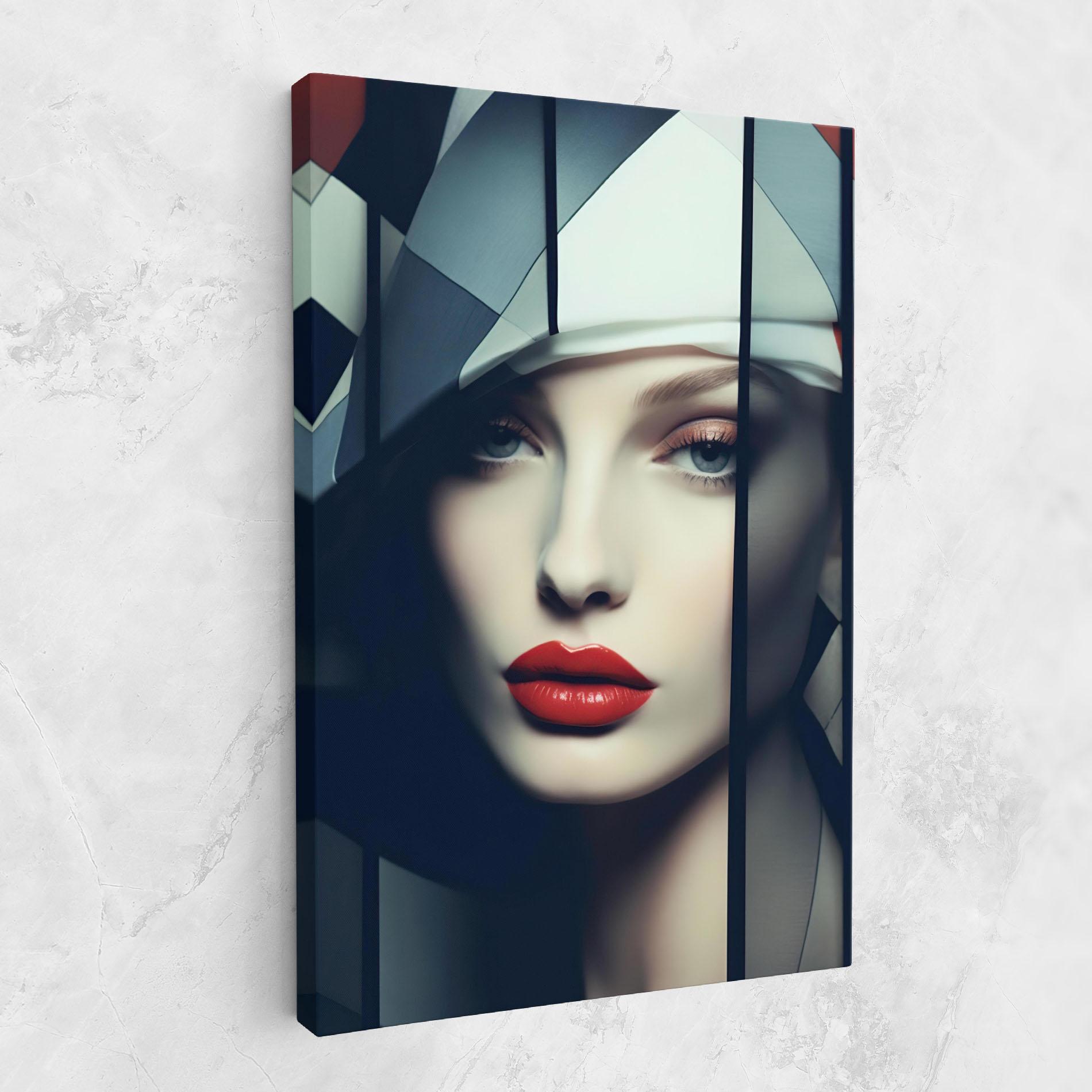 Tablou Canvas Big Juicy Lips Woman mockup 1
