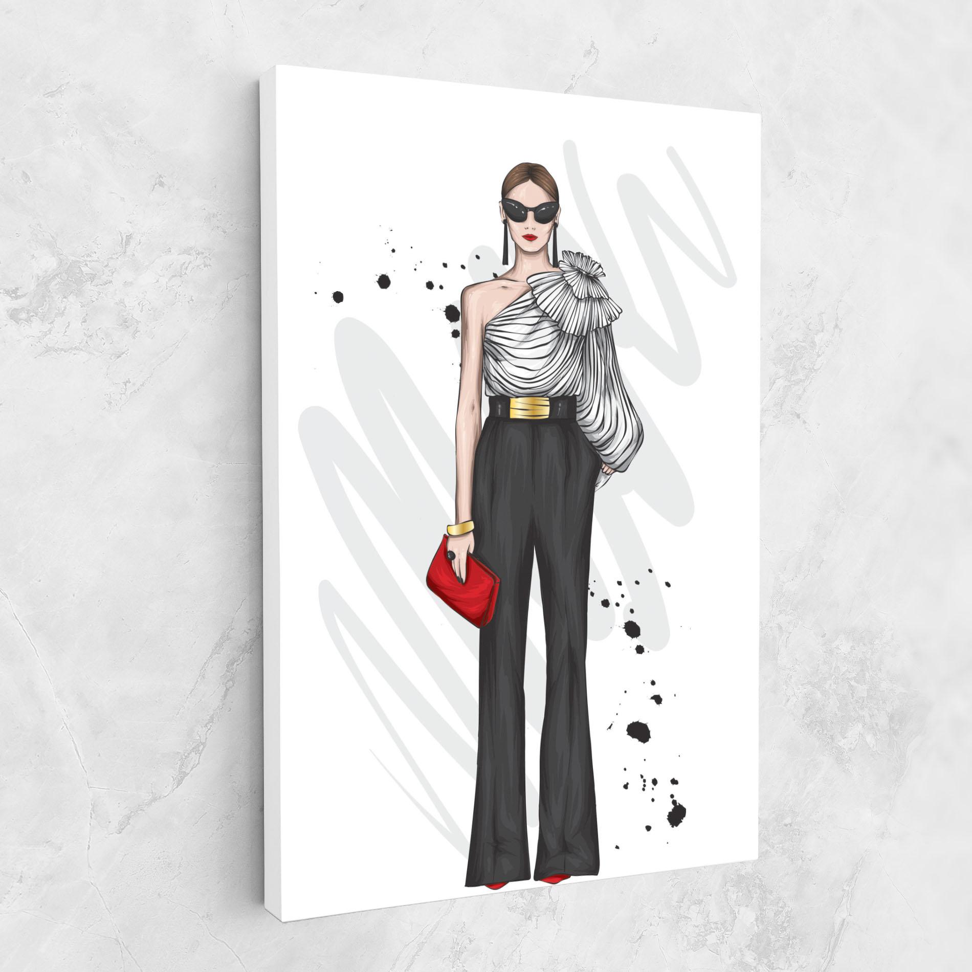 Tablou Canvas Tall Black Pants mockup 1