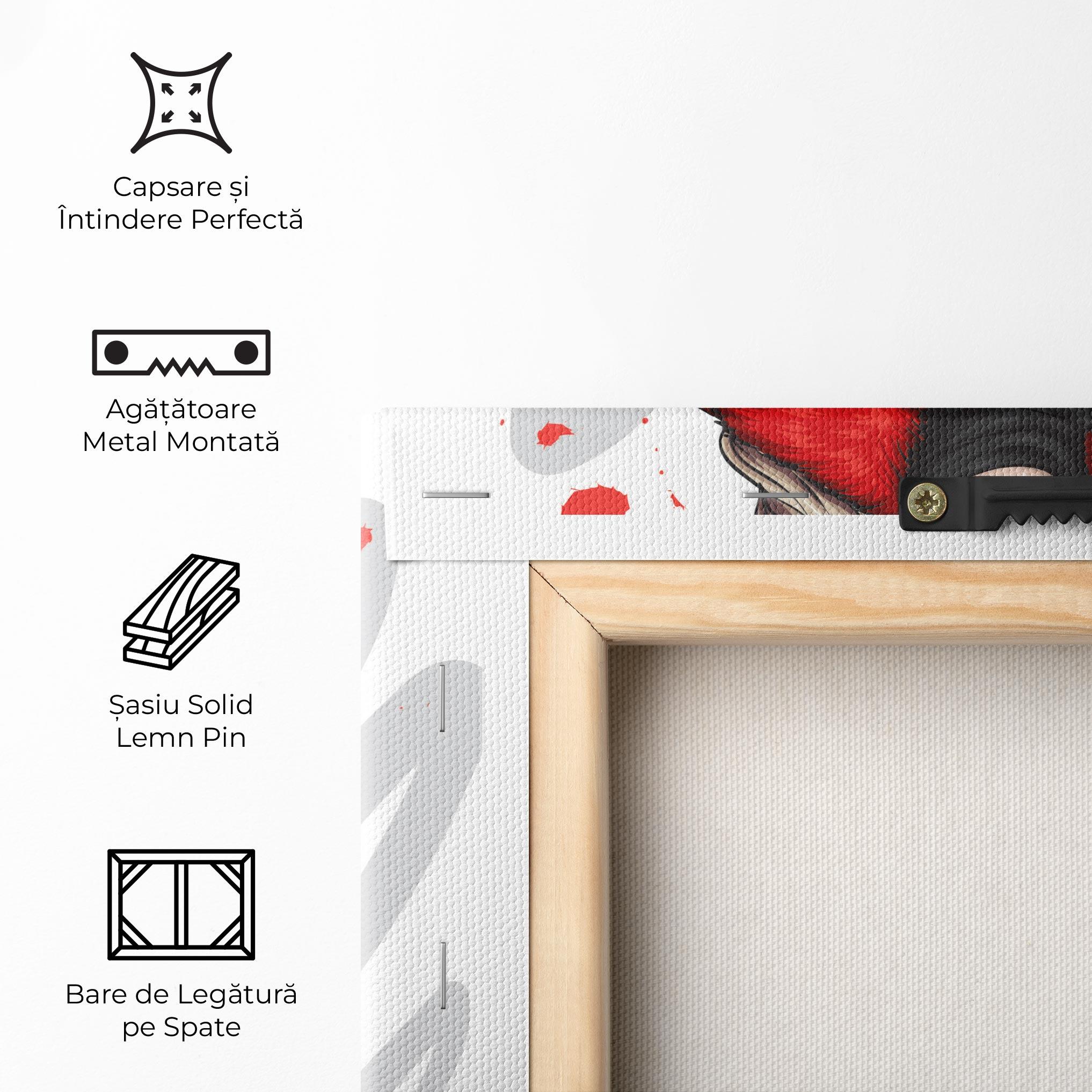 Tablou Canvas Black Blouse Woman mockup 5