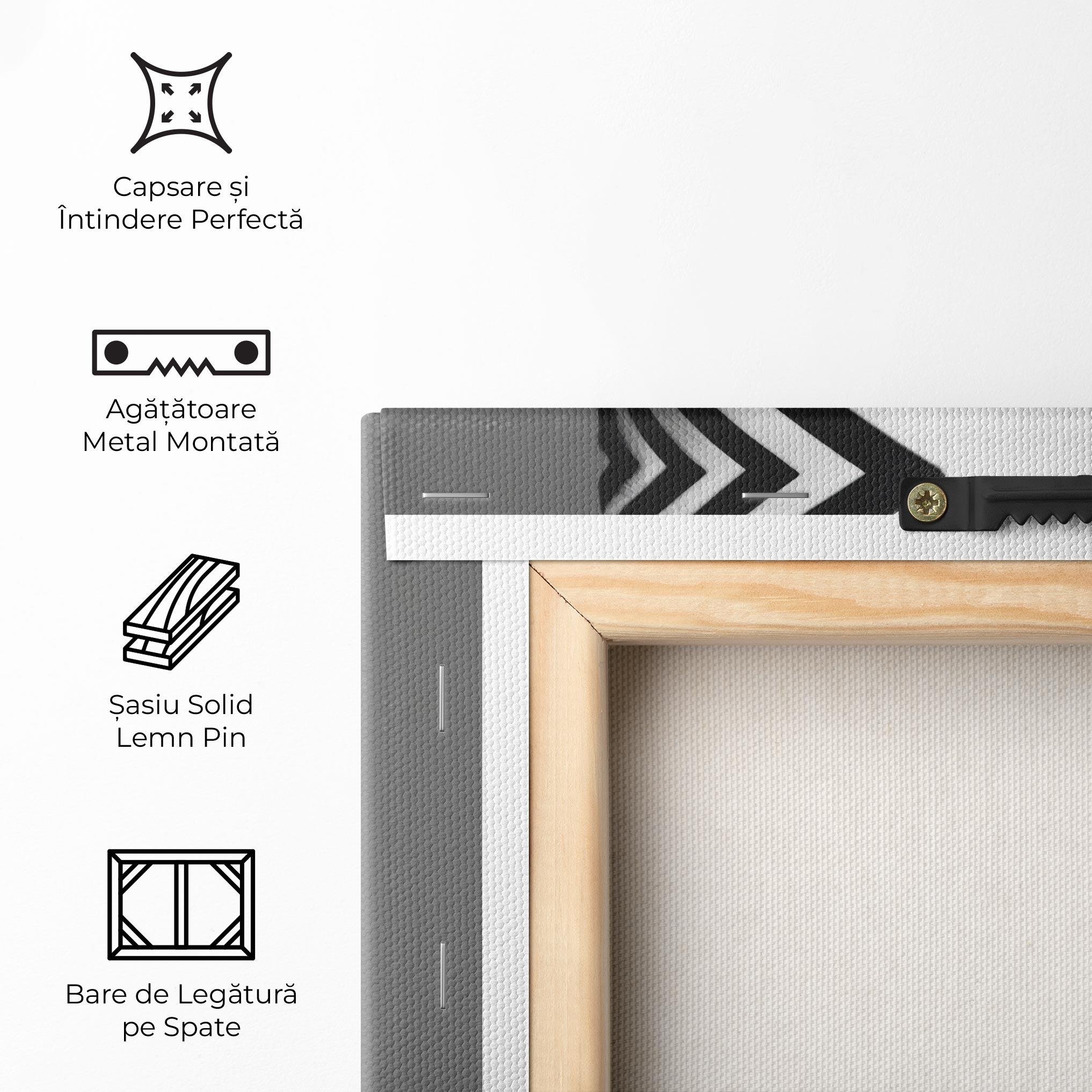 Tablou Canvas Black Lines On Face mockup 5