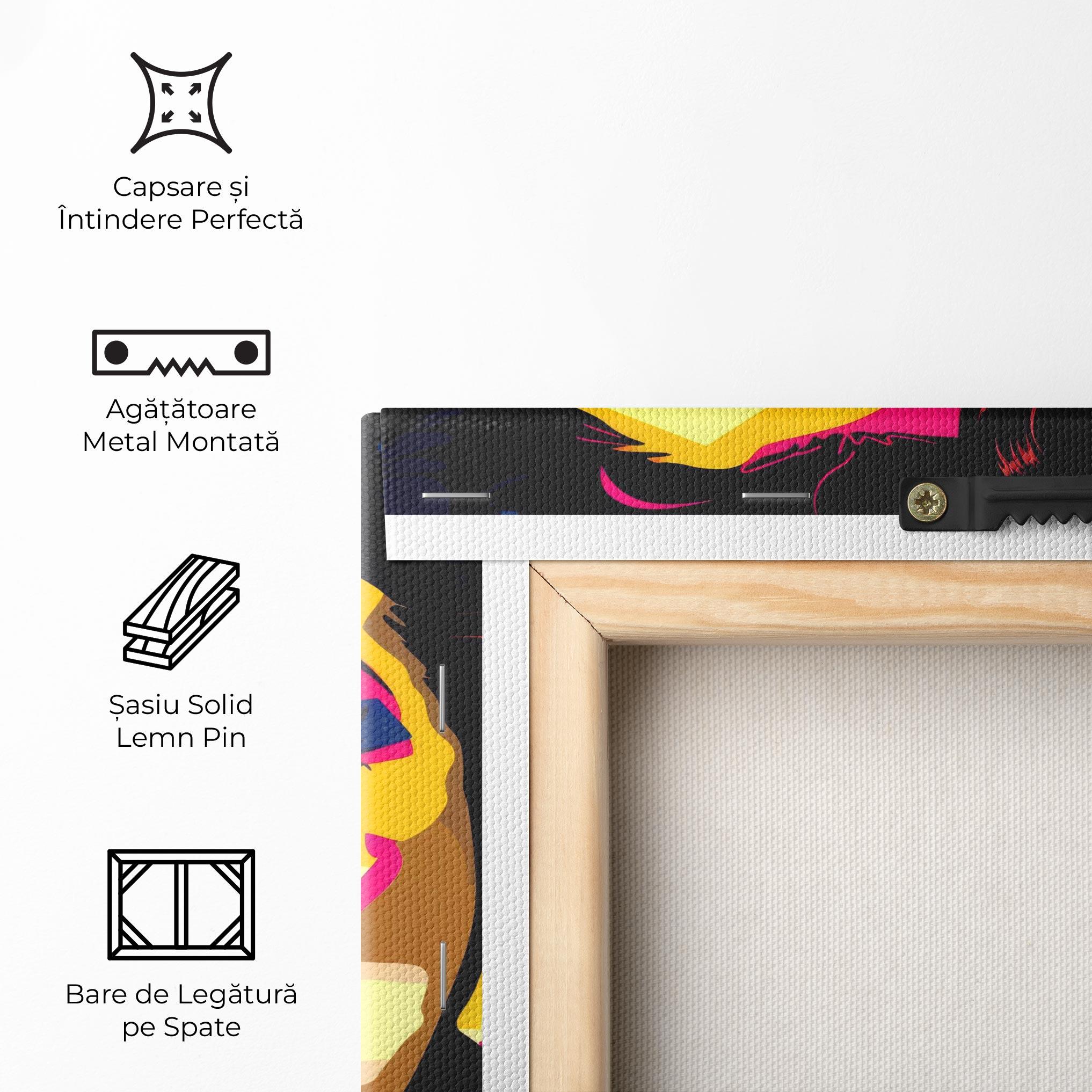 Tablou Canvas Pop Art Portrait Woman mockup 5